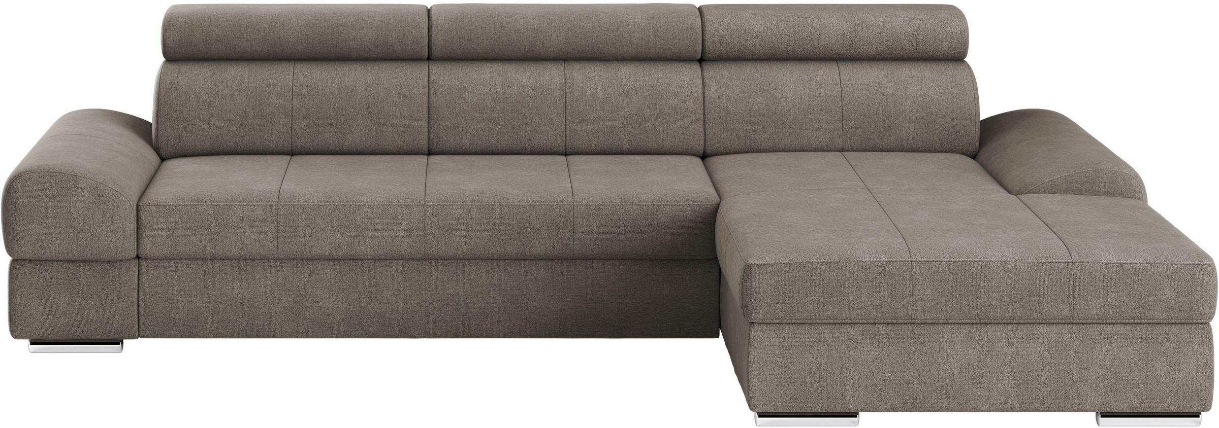 sit&more Ecksofa »Broadway L-Form«, inklusive Kopfteilverstellung, wahlweise mit Bettfunktion