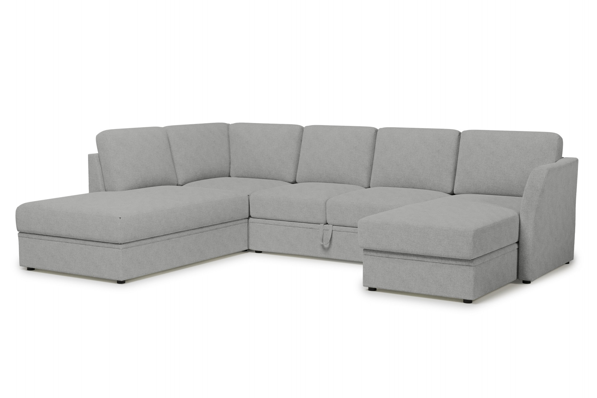 Home affaire Wohnlandschaft »Lavars Schlafsofa«, mit Bettfunktion und Stauraum, in zwei verschiedenen Bezugsqualitäten