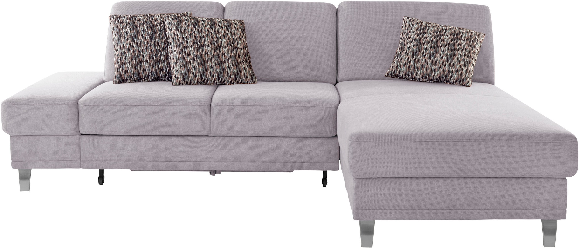 sit&more Ecksofa »Clio L-Form«, wahlweise mit Bettfunktion oder Vorziehsitz und Bettkasten, Federkern