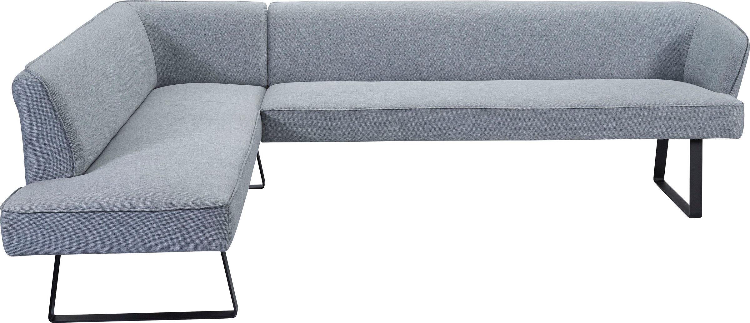 exxpo - sofa fashion Eckbank "Americano", mit Keder und Metallfüßen, Bezug günstig online kaufen