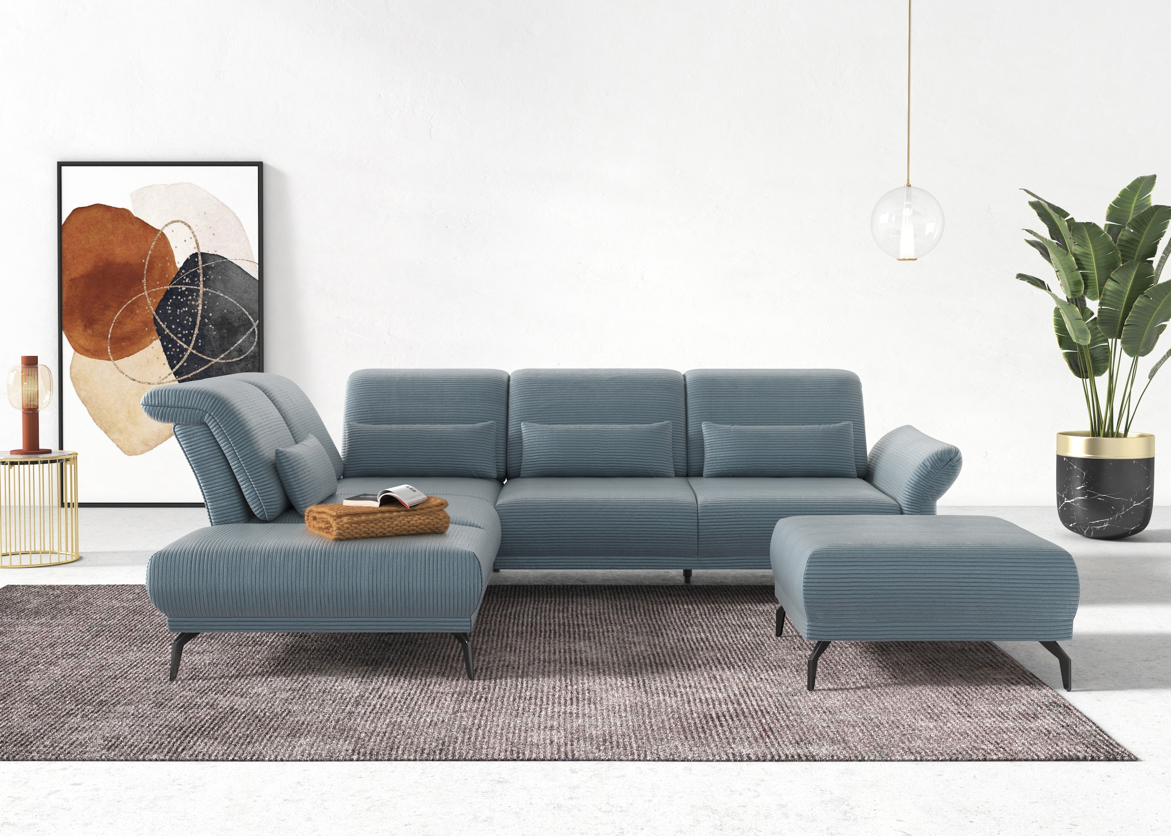 INOSIGN Ecksofa »Coco L-Form«, Sitztiefen-, Arm- und Kopfteilverstellung, C günstig online kaufen