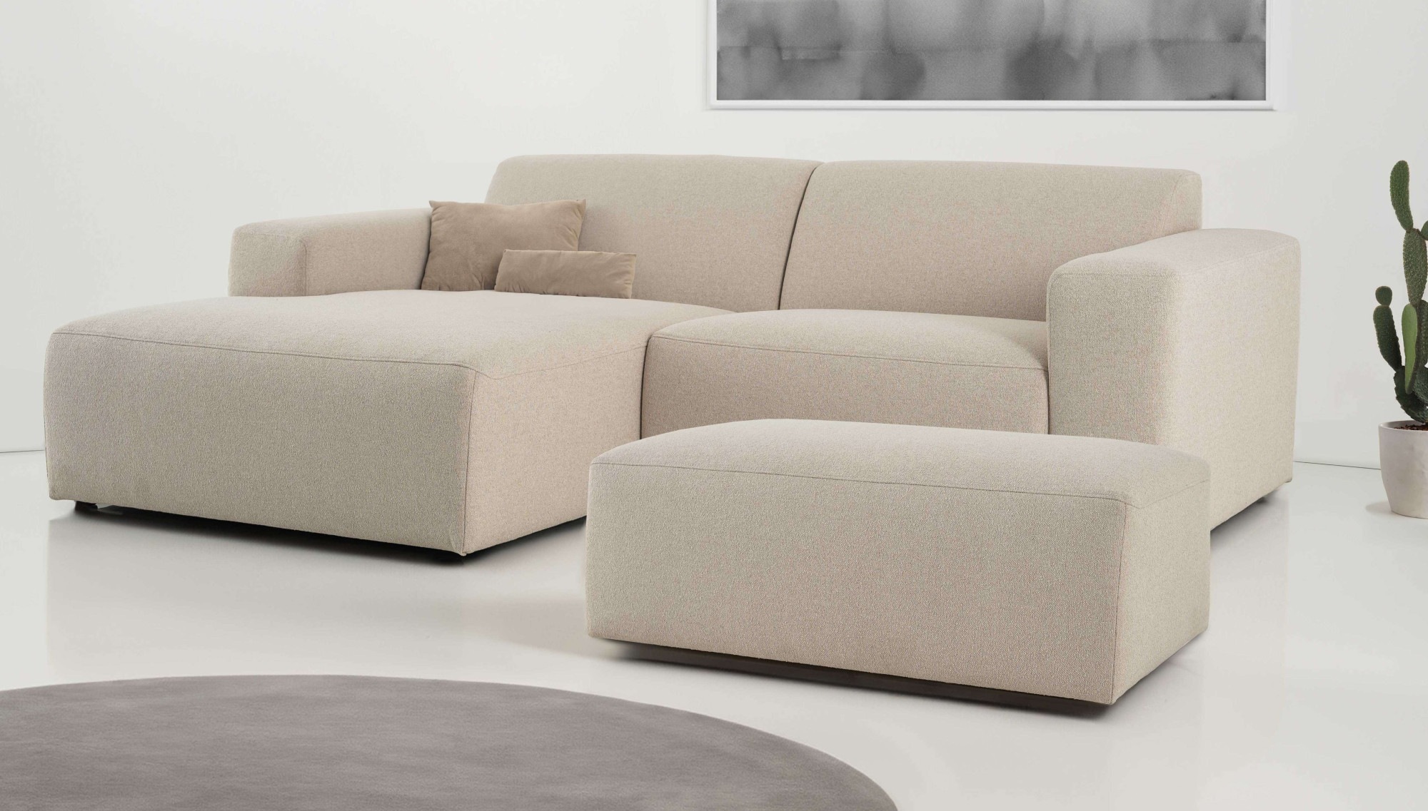 INOSIGN Ecksofa »Koa,228cm, L-Form, Modulsofa, Webstoff, Cord, Struktur, Ch günstig online kaufen
