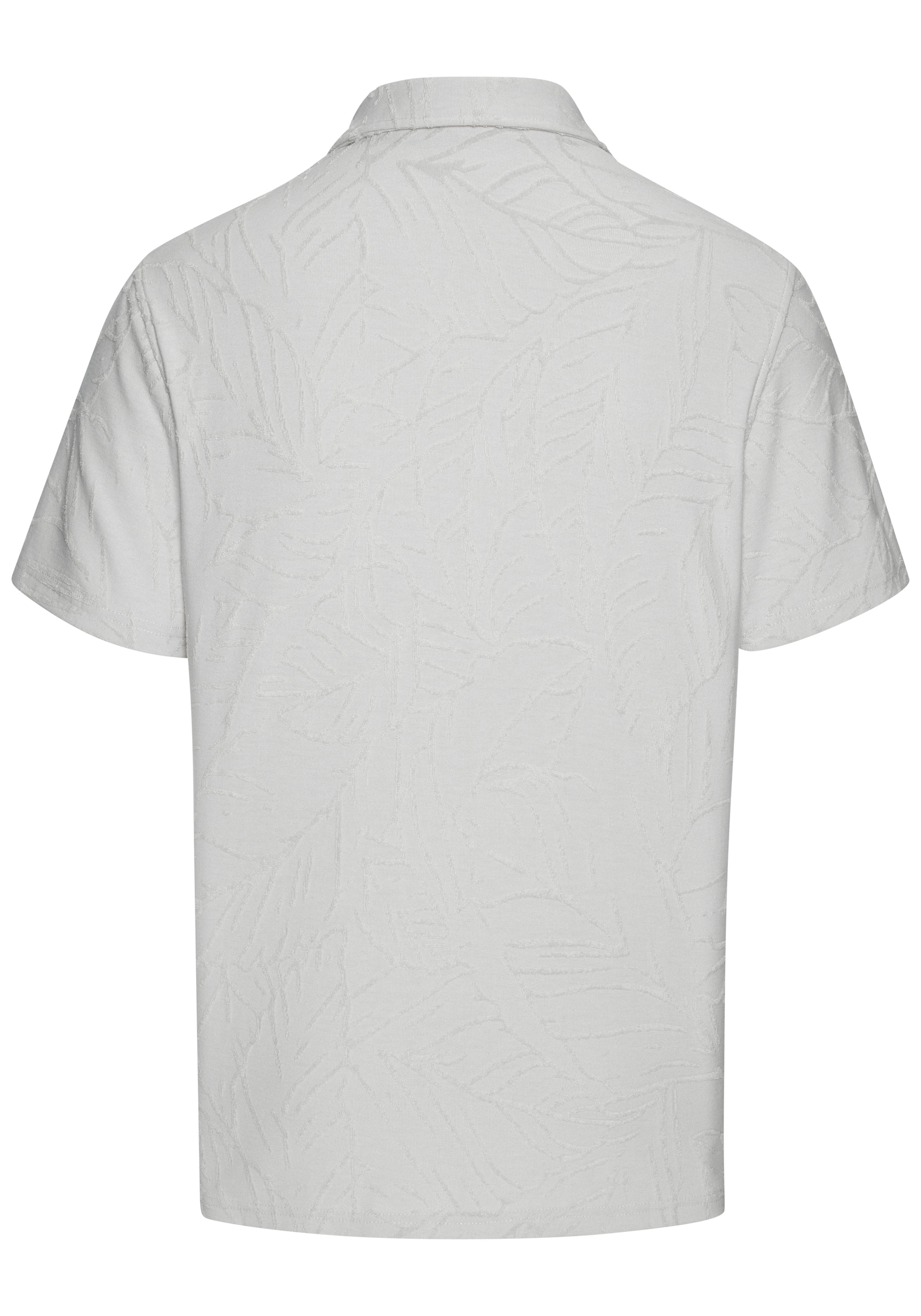Beachtime Poloshirt », T-Shirt mit modischen Blätter-Design bis Größe 5XL« neue Strukturqualität im Blätter-Design
