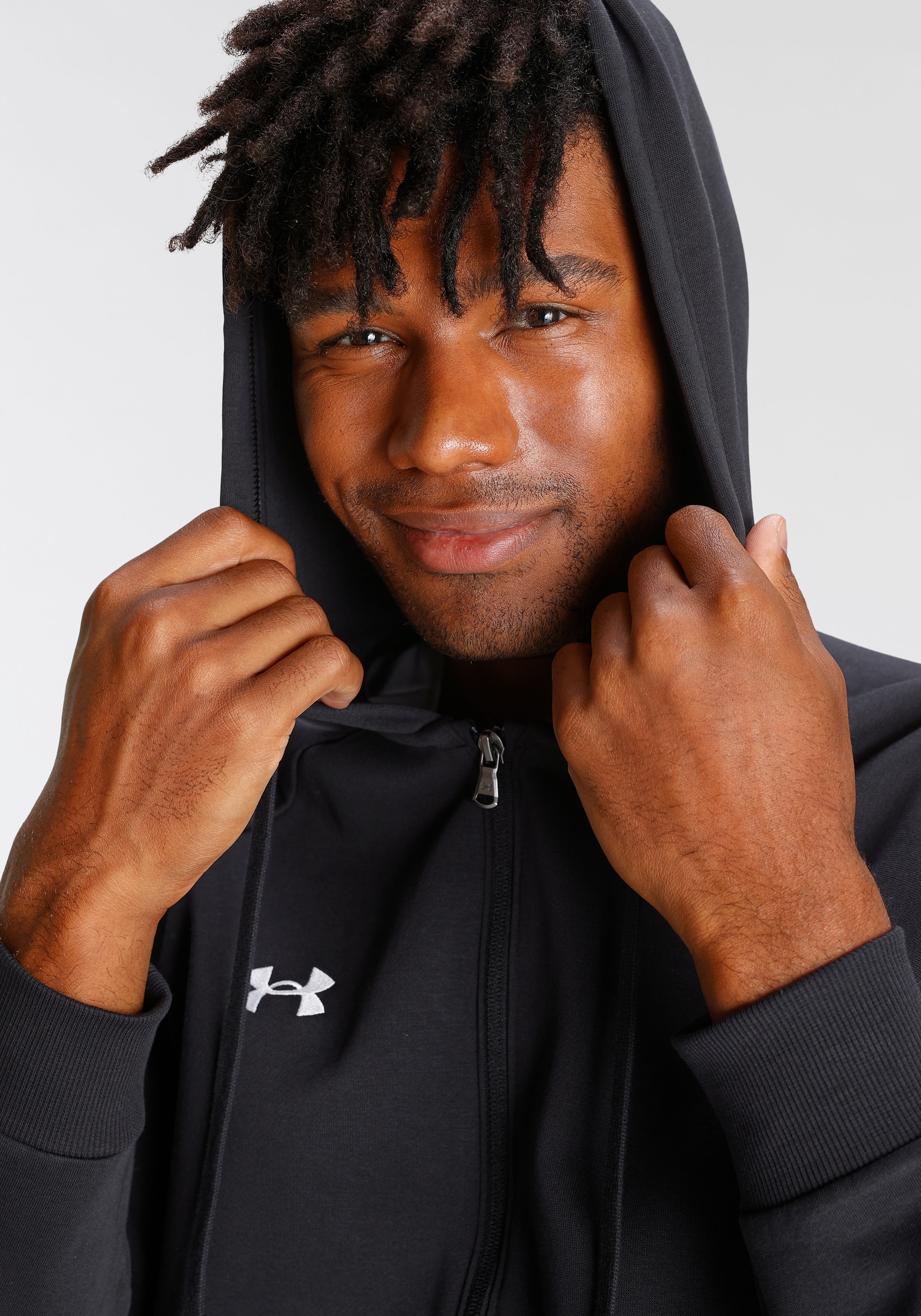 Under Armour® Sweatjacke »UA Rival Fleece-Hoodie mit durchgehendem Zip für«