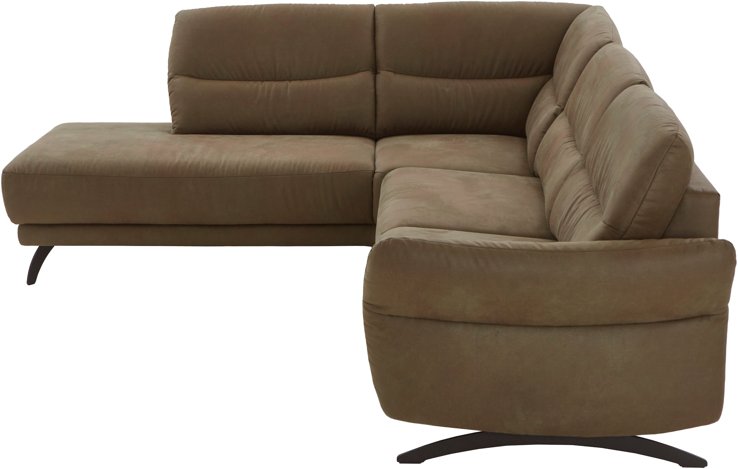 Home affaire Ecksofa »Novalis, Herz-Waage-Funktion & klappbarer Armlehne« Ergonomischer TTFK-Komfort, saugroboter-freundlich, frei stellbar