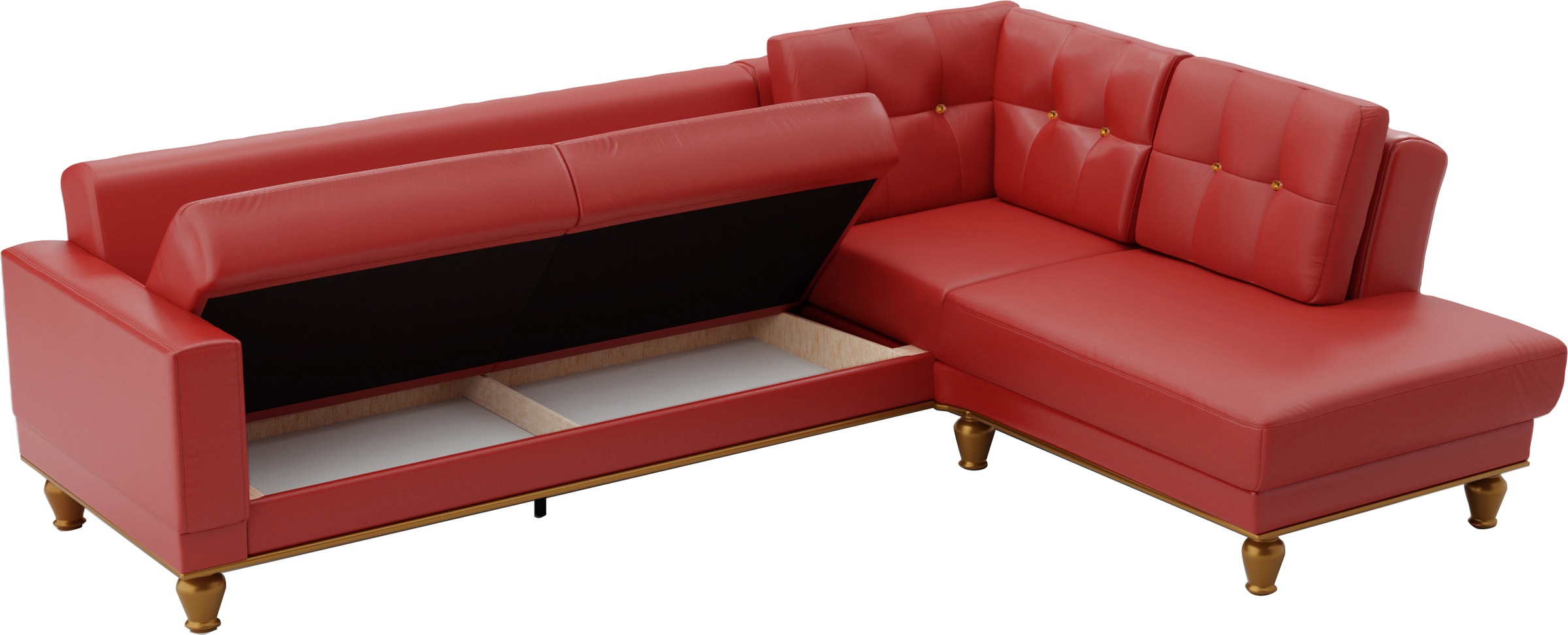sit&more Ecksofa »Orient 5 L-Form«, mit Strass-Stein, wahlweise mit Bettfunktion und Bettkasten