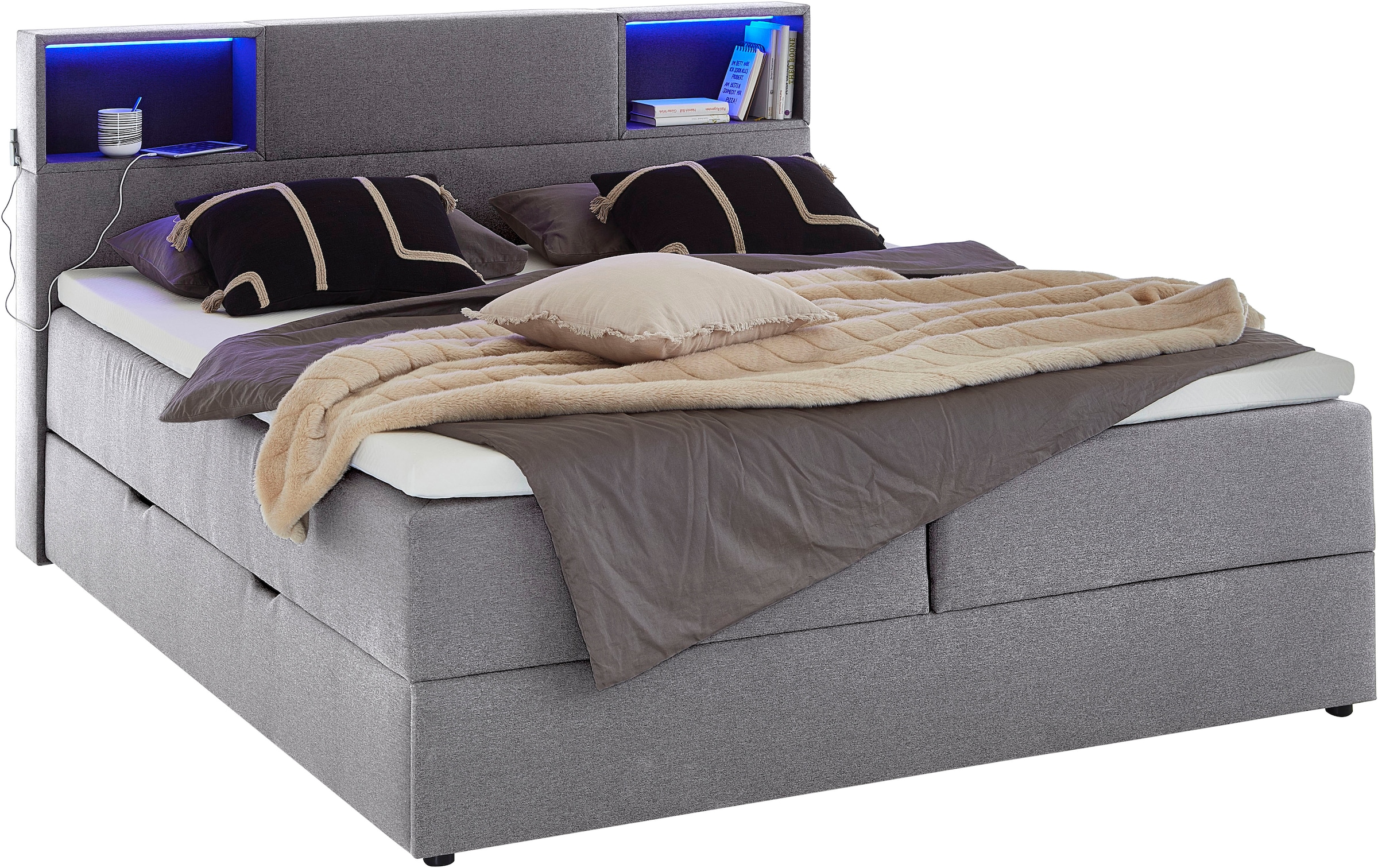 meise.möbel Boxspringbett, Boxspringbett, LED, Bonell günstig online kaufen