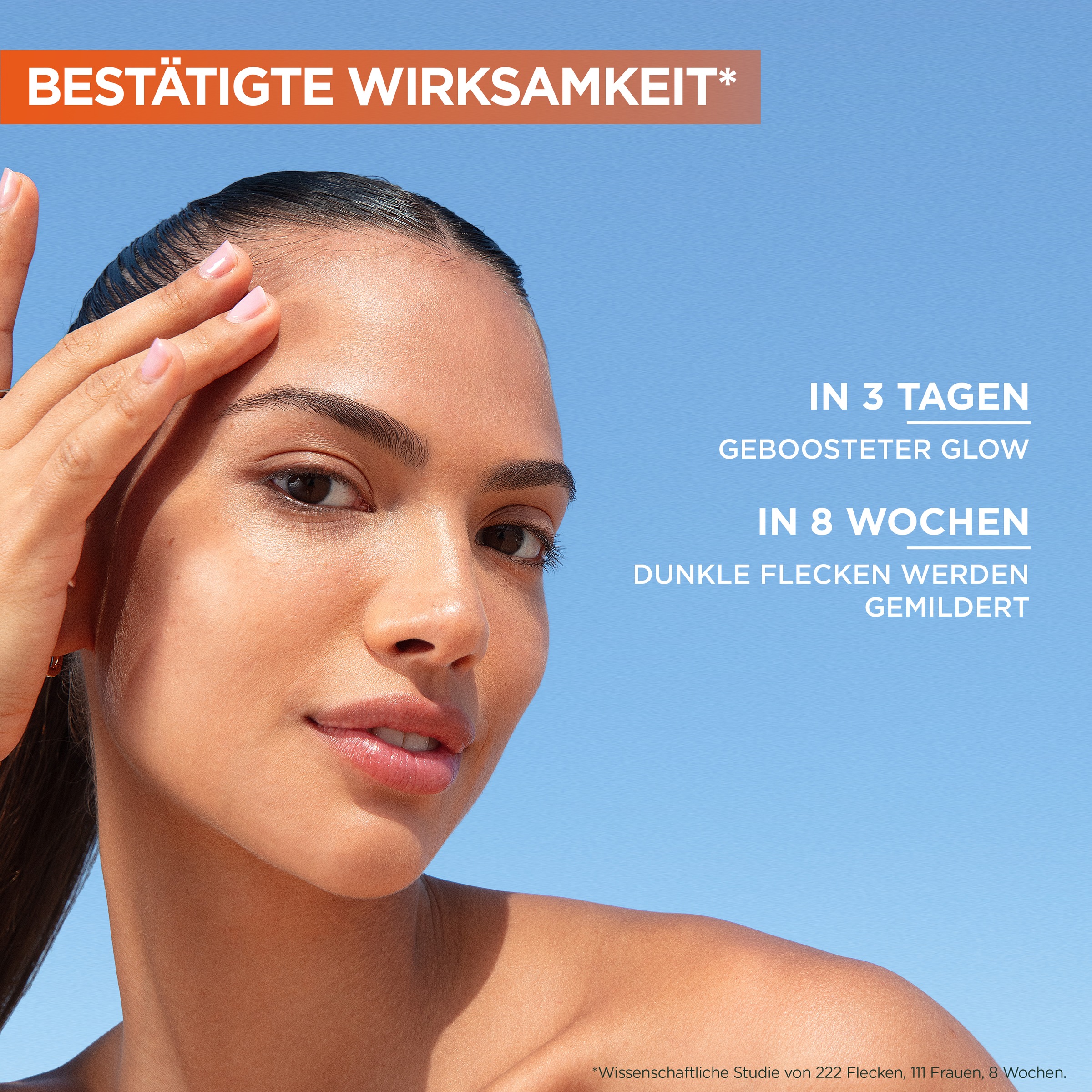 GARNIER Gesichtsserum »Garnier Vitamin C+ Glow Booster Serum«, Mildert Pigmentflecken, glättet die Haut, auch für empfindliche Haut.