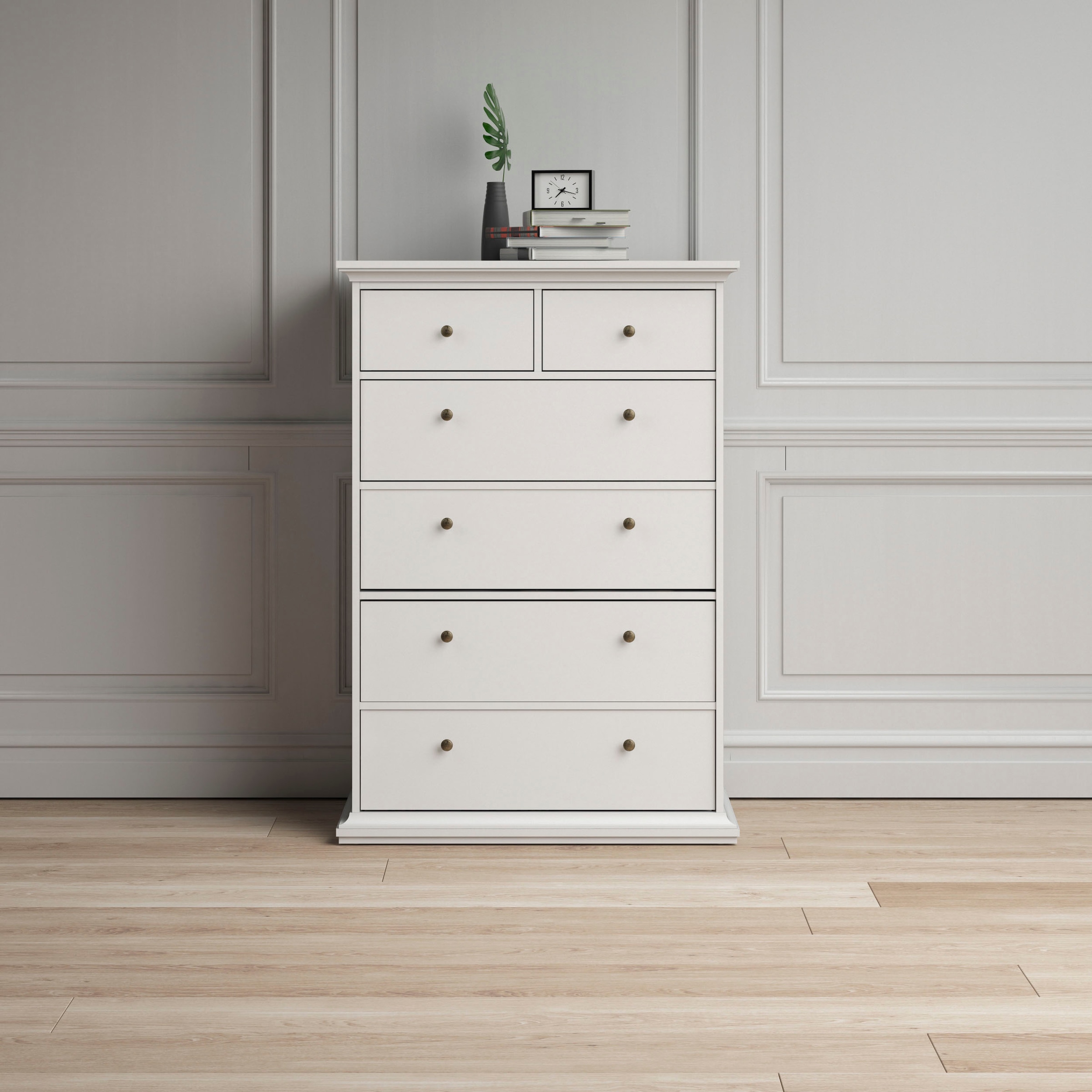 Home affaire Sideboard »Paris«, mit vielen Stauraummöglichkeiten und Rahmenoptik, Breite Höhe 140 cm