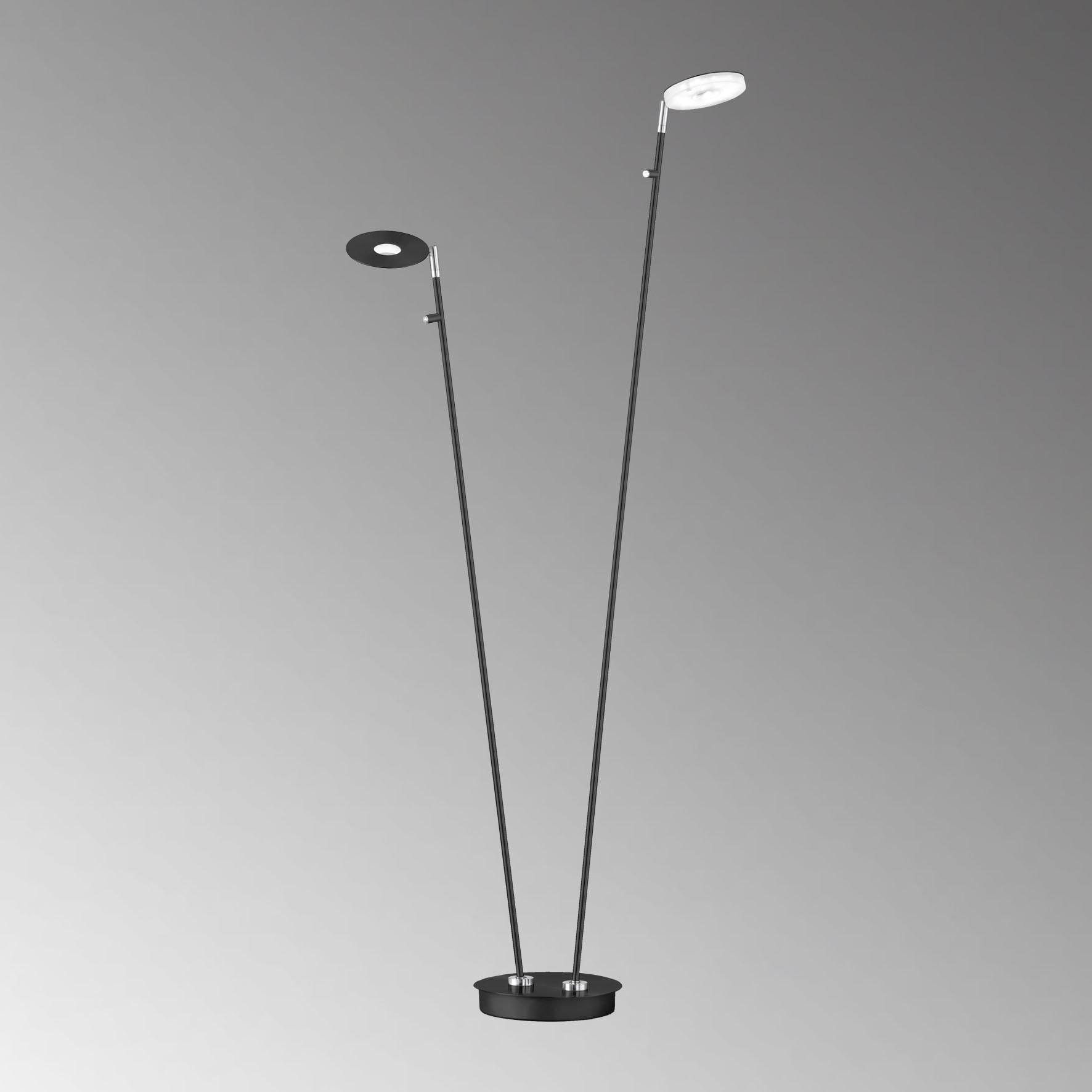 FISCHER & HONSEL LED Stehlampe »Dent«, 2 flammig, Leuchtmittel LED-Modul | LED fest integriert