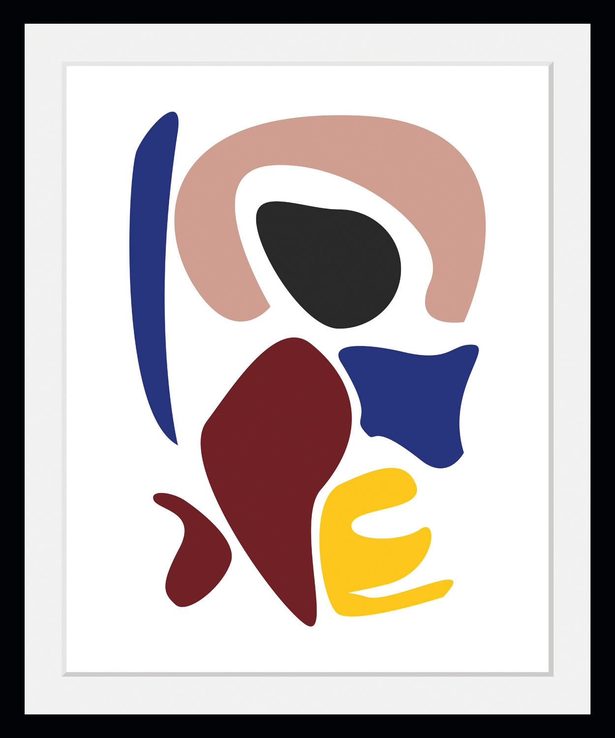 queence Bild »Jupiter« Abstrakt | Figuren | Gemälde | Gesicht | Kunst | Modern 1 Stk. tlg. HD Premium Poster-Druck inkl. Holzrahmen