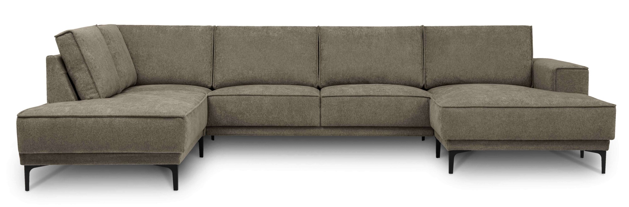OTTO home Wohnlandschaft »XXL Sofa Oland, Struktur, Flachgewebe, Luxus-Micr günstig online kaufen