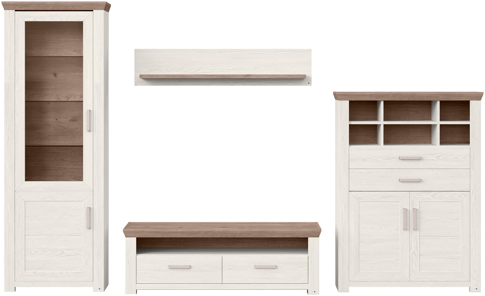 set one by Musterring Wohnwand »York« 4 Stk. tlg.