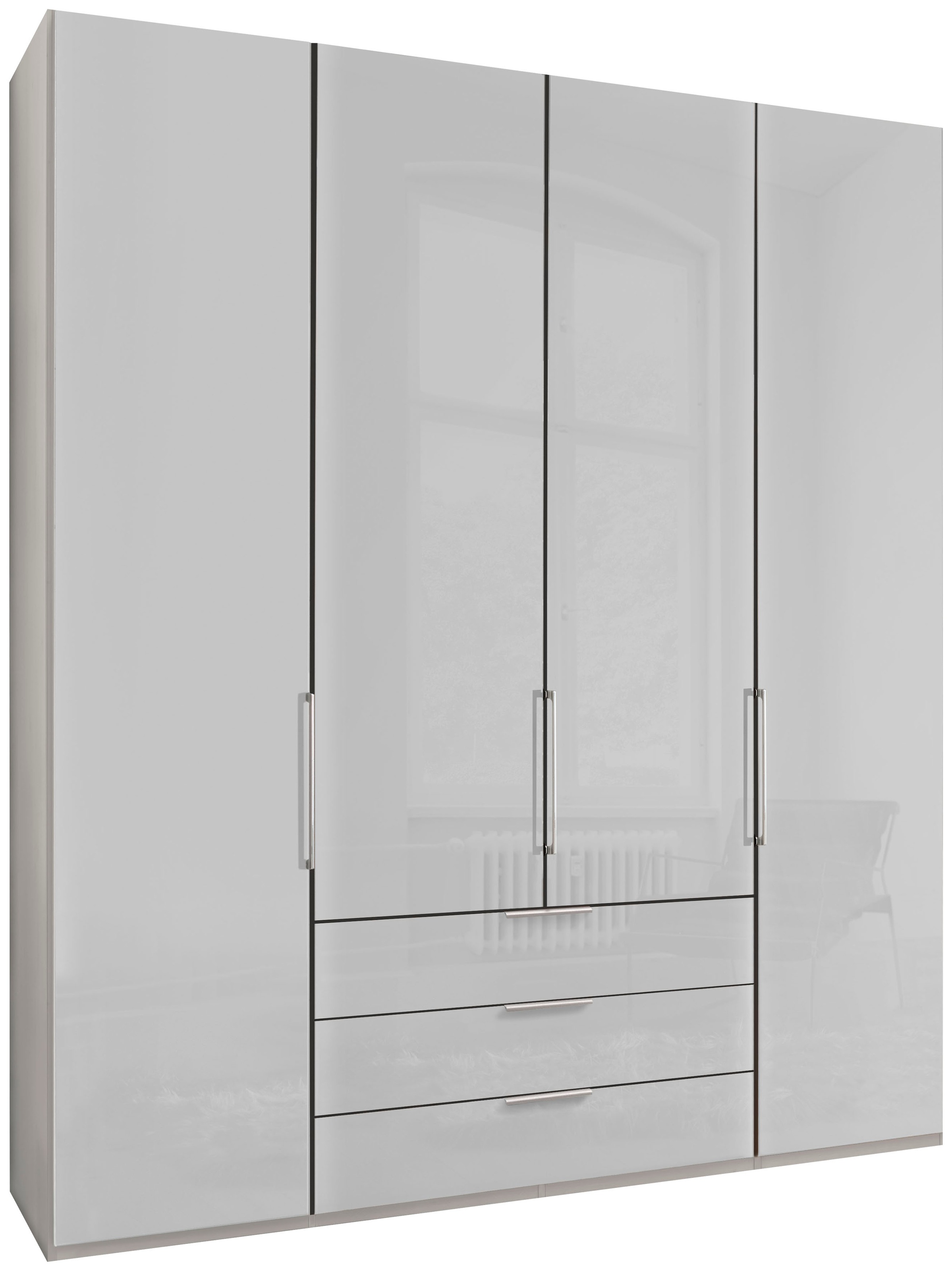 WIEMANN Falttürenschrank "Monaco", mit Glasfront sowie hochwertigen Beschlä günstig online kaufen