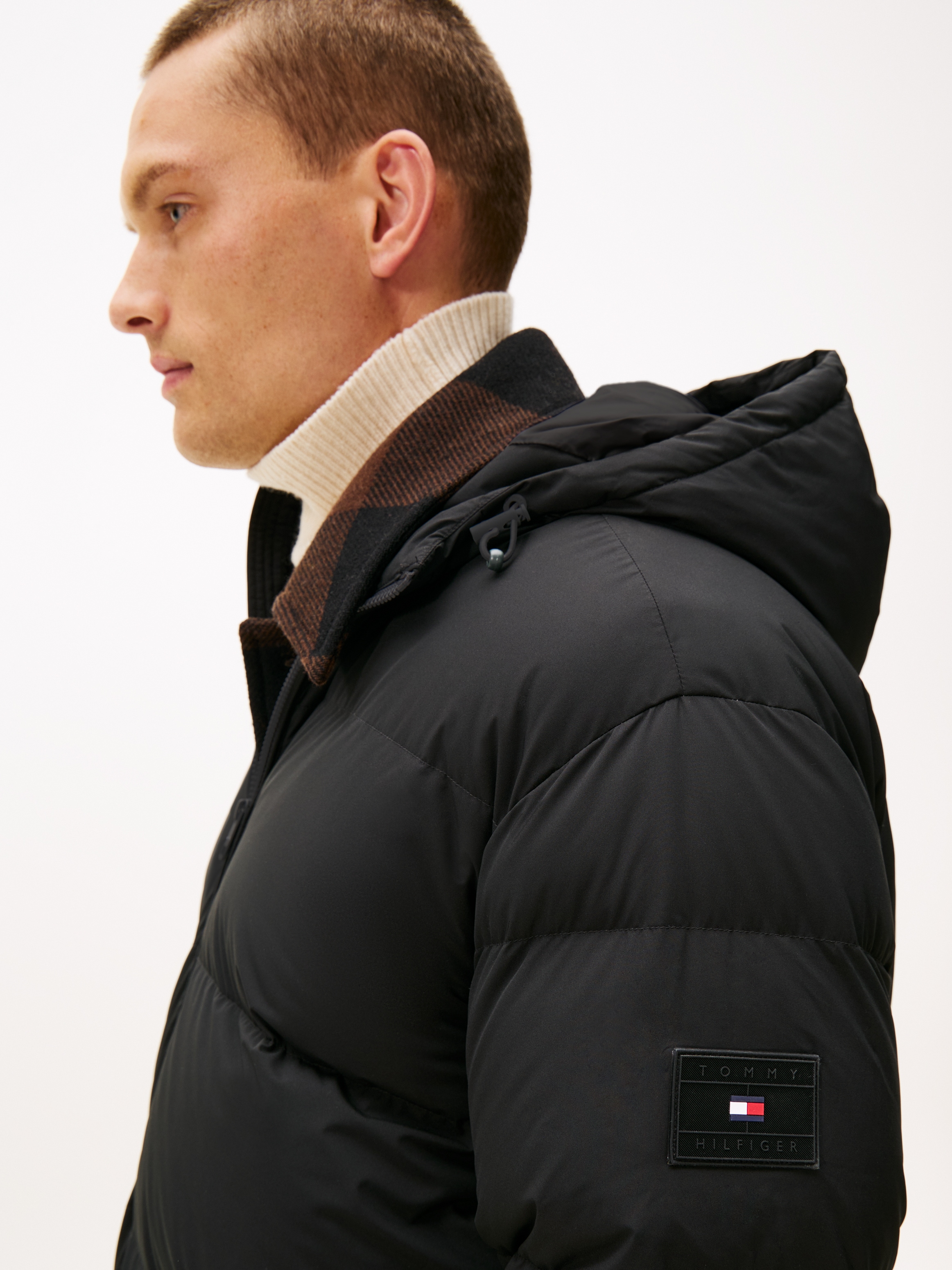 Tommy Hilfiger Steppmantel »DOWN PARKA« regular fit, Wintermantel, mit fester Kapuze, 2-Wege-Reißverschluss