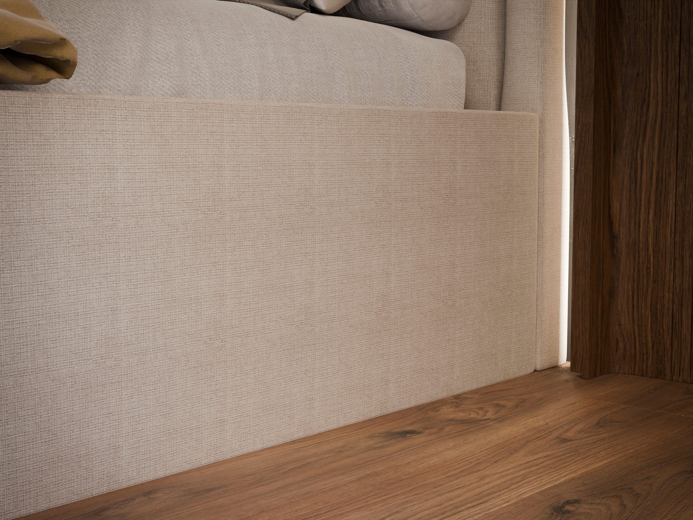 FORTE Polsterbett »LATIS erhältlich in den Breiten 140cm, 160cm & 180cm, inkl. Bettkasten« erhältlich in verschiedenen Farben
