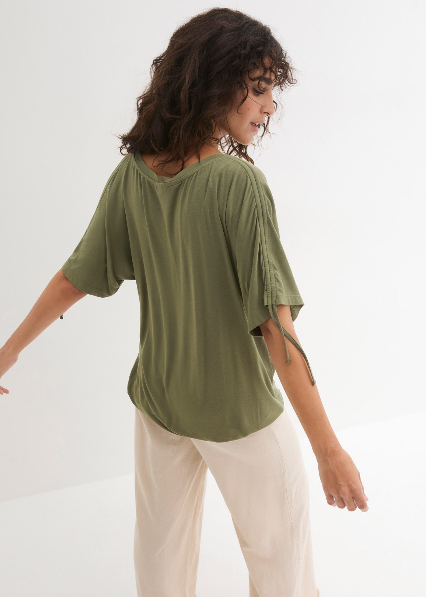 bonprix T-Shirt , Shirt aus fließender Viskose
