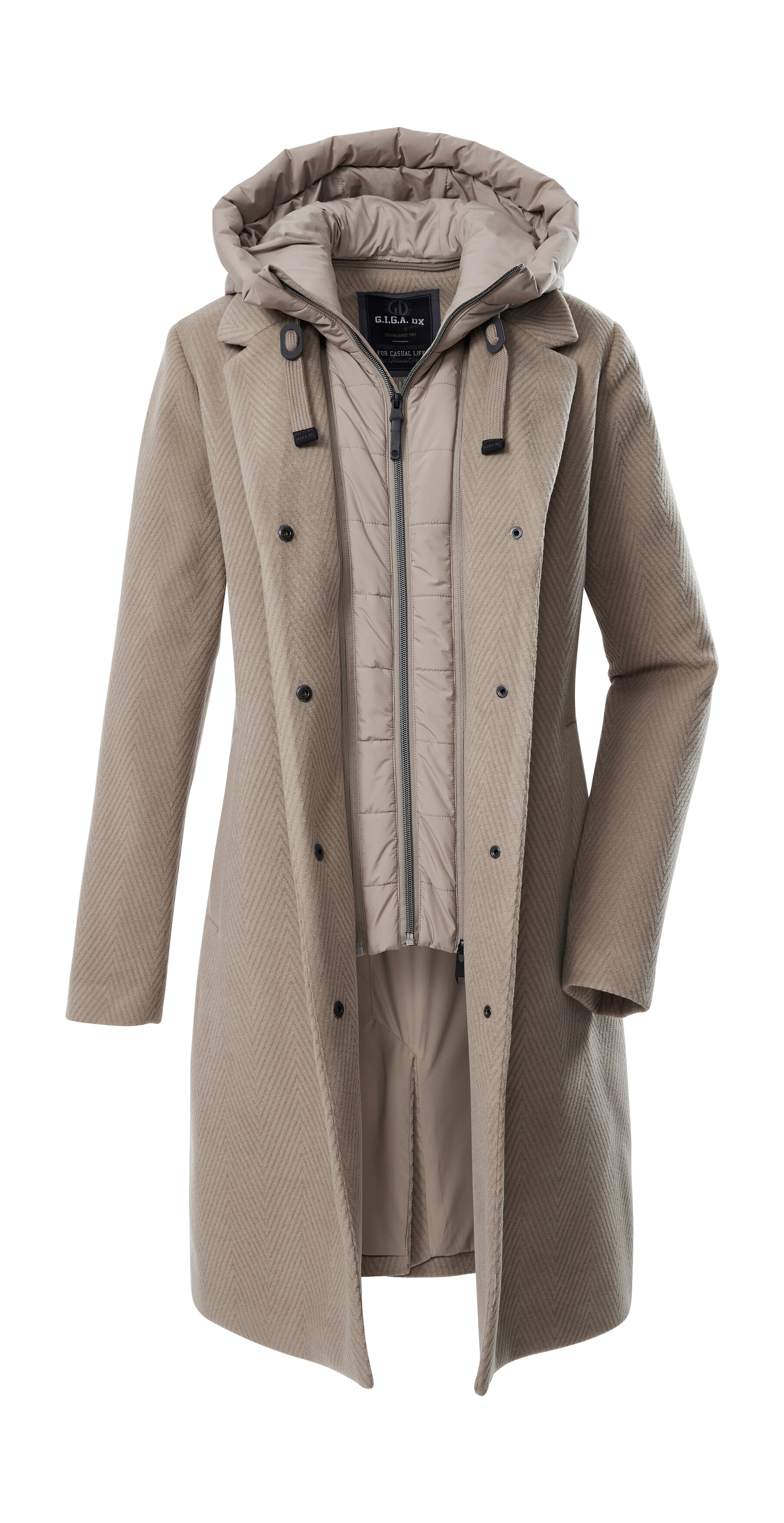 G.I.G.A. DX by killtec Parka »GW 20 WMN PRK« Windabweisender Damen Parka mit abnehmbarer Kapuze und Gilet