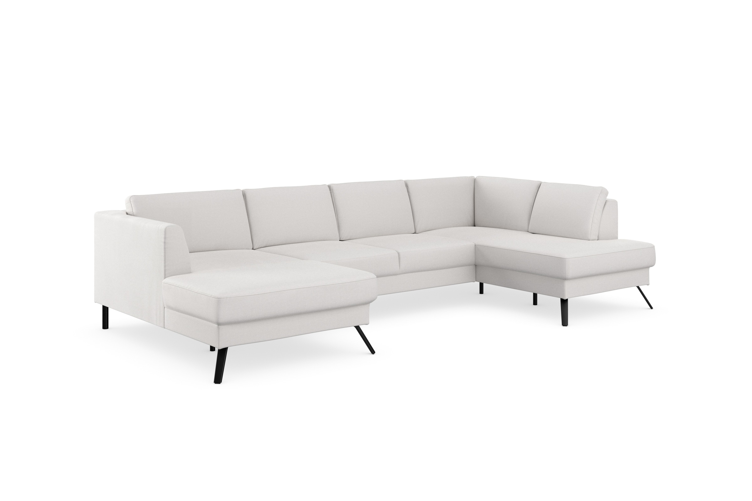 sit&more Wohnlandschaft »Lindholm U-Form«, mit Sitztiefenverstellung und Federkern