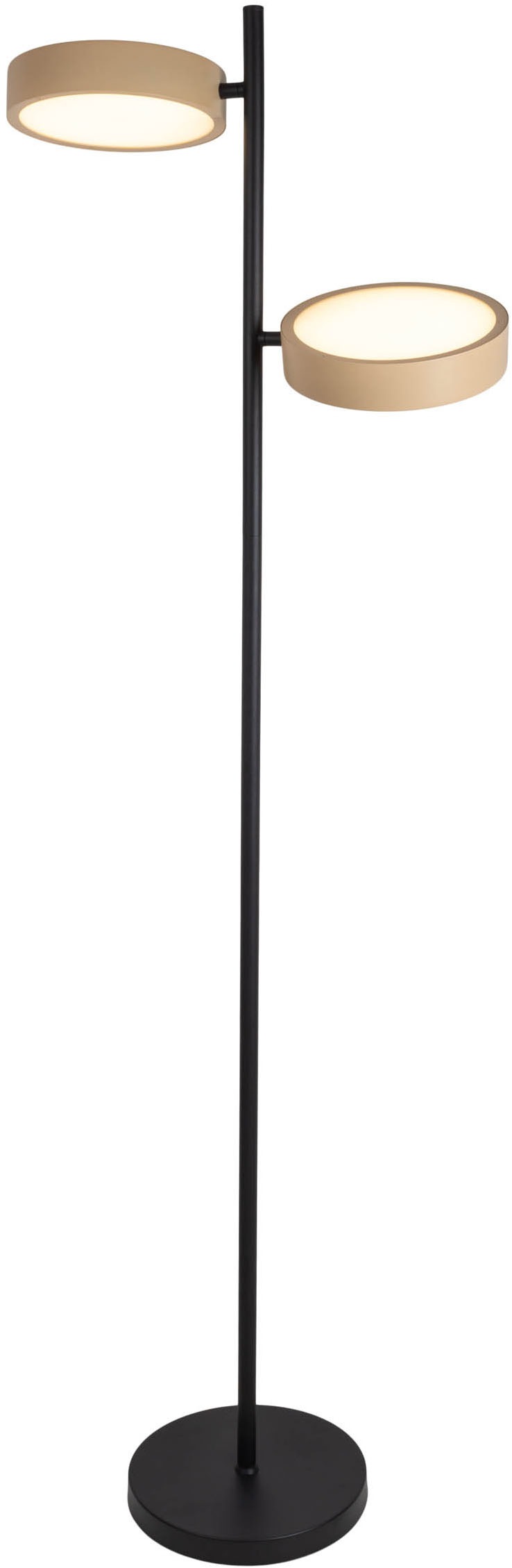 näve LED Stehlampe »Tessa«, 2 flammig, Leuchtmittel LED-Modul | LED wechselbar, stufenlos dimmbar per Tastschalter, CCT-Funktion, Zuleitung ca. 180cm
