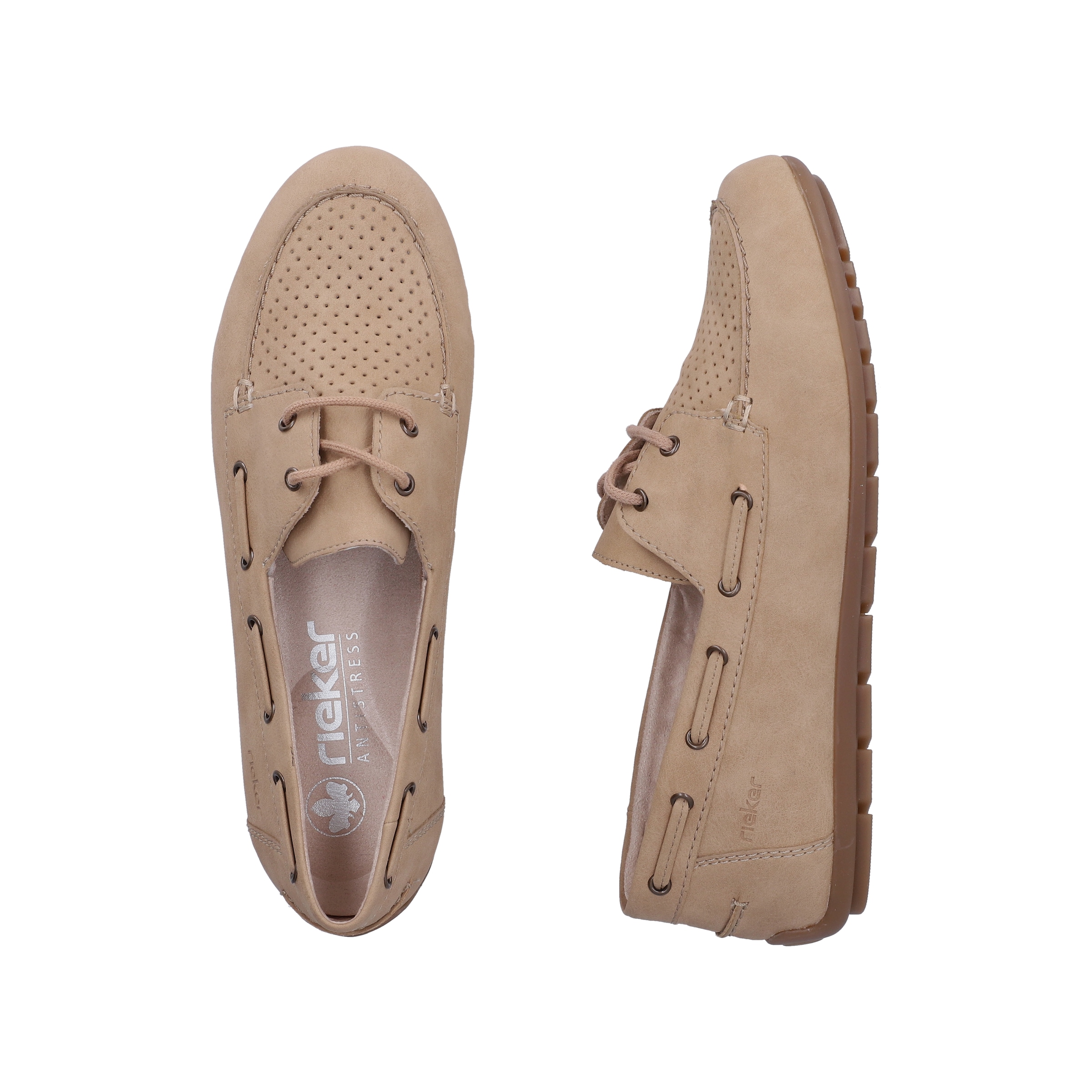 Rieker Bootsschuh  Mokassin, Schnürschuh, Halbschuh mit weicher Innensohle