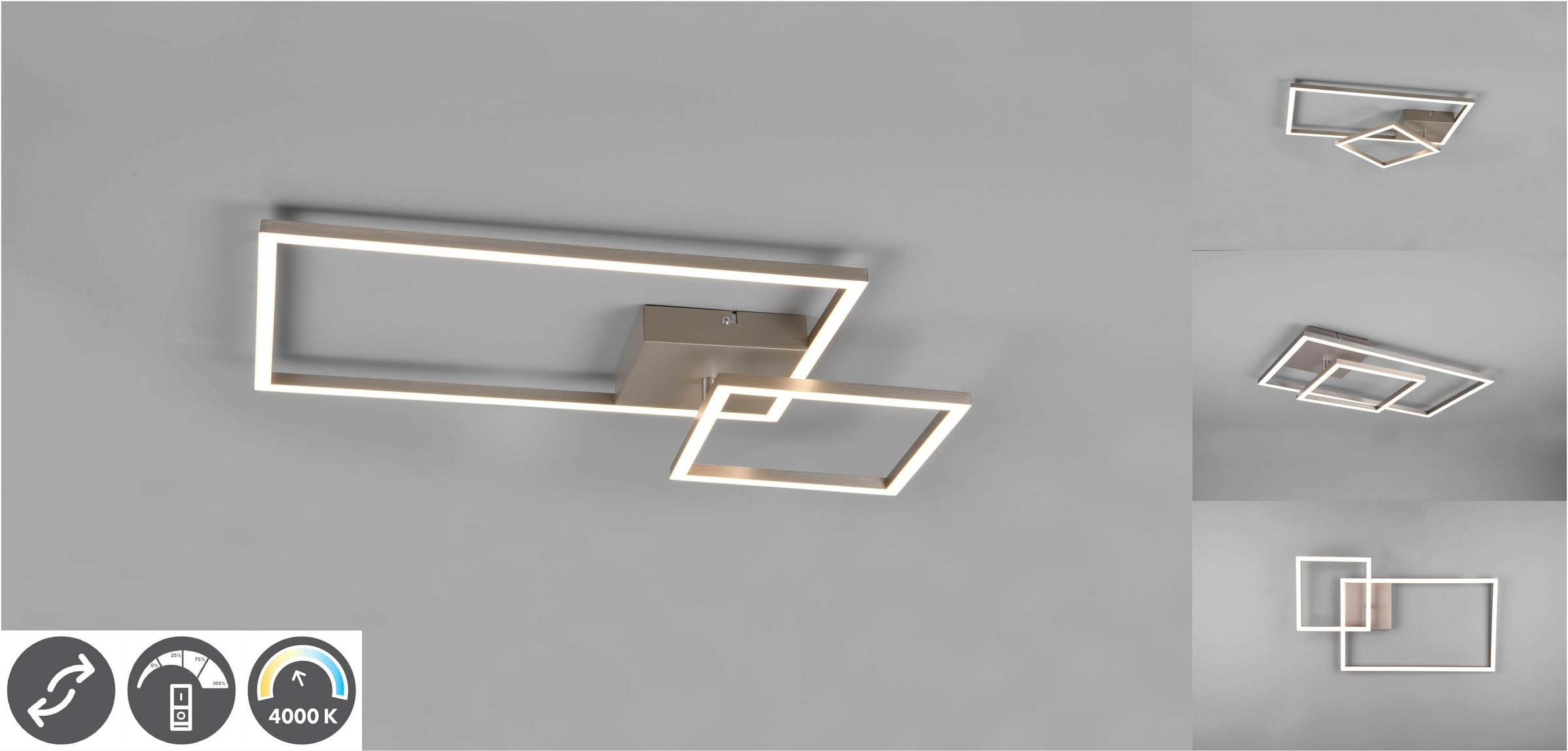 REALITY Leuchten LED Deckenleuchte »Padella«, 1 flammig, Leuchtmittel LED-B günstig online kaufen