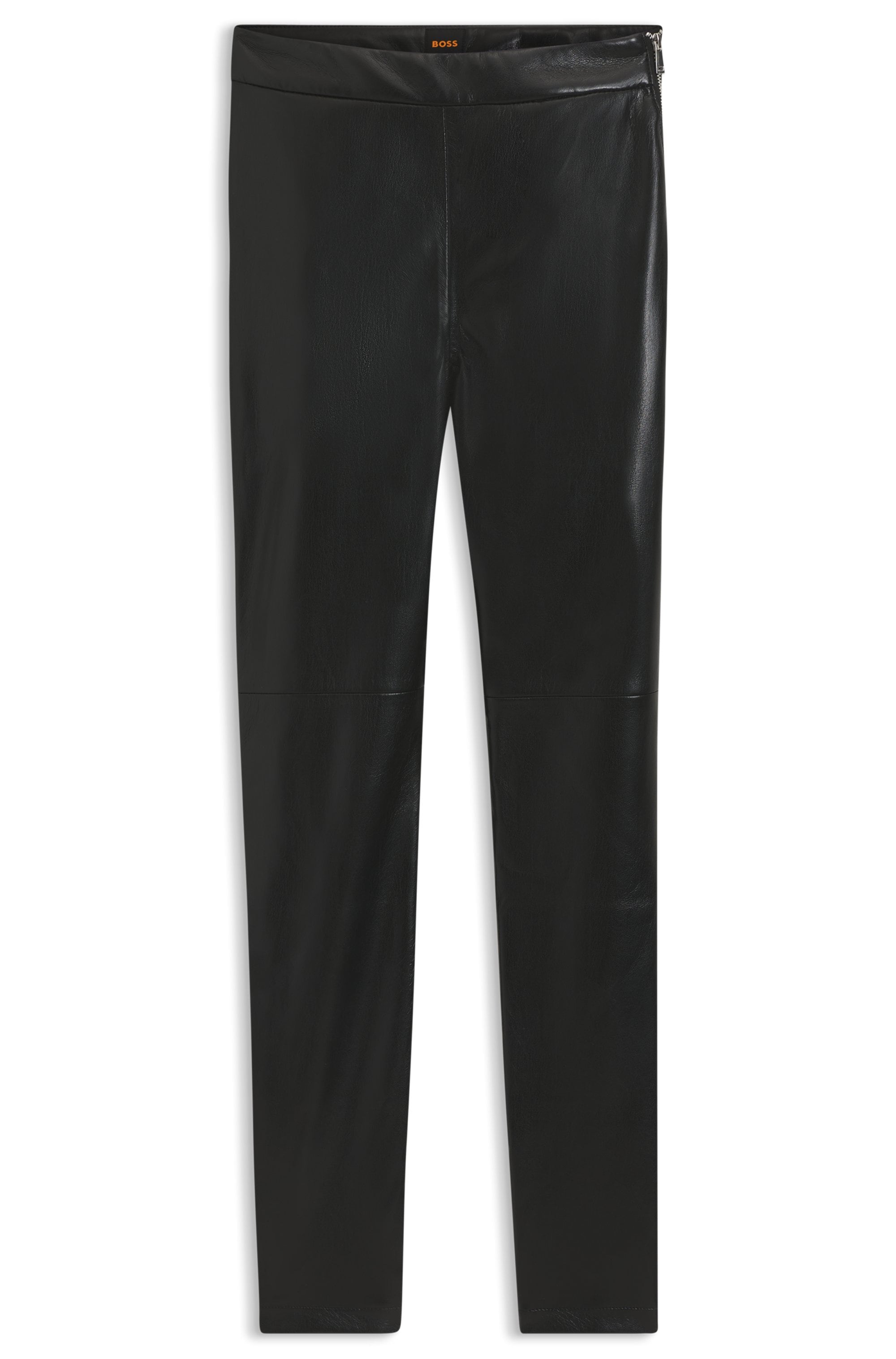 BOSS ORANGE Leggings »Taskin Premium Damenmode«, Slim Fit in Lederoptik