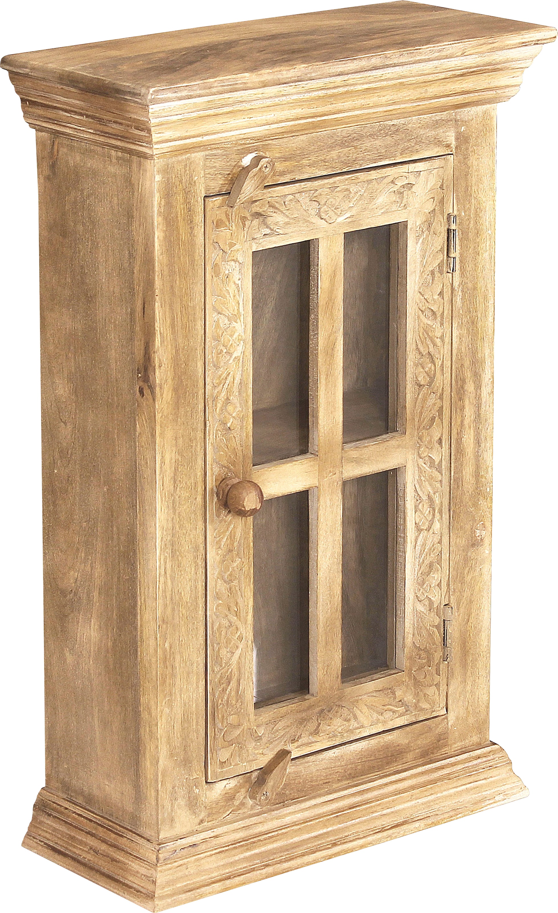 SIT Hängeschrank, Mit Holzschnitzereien