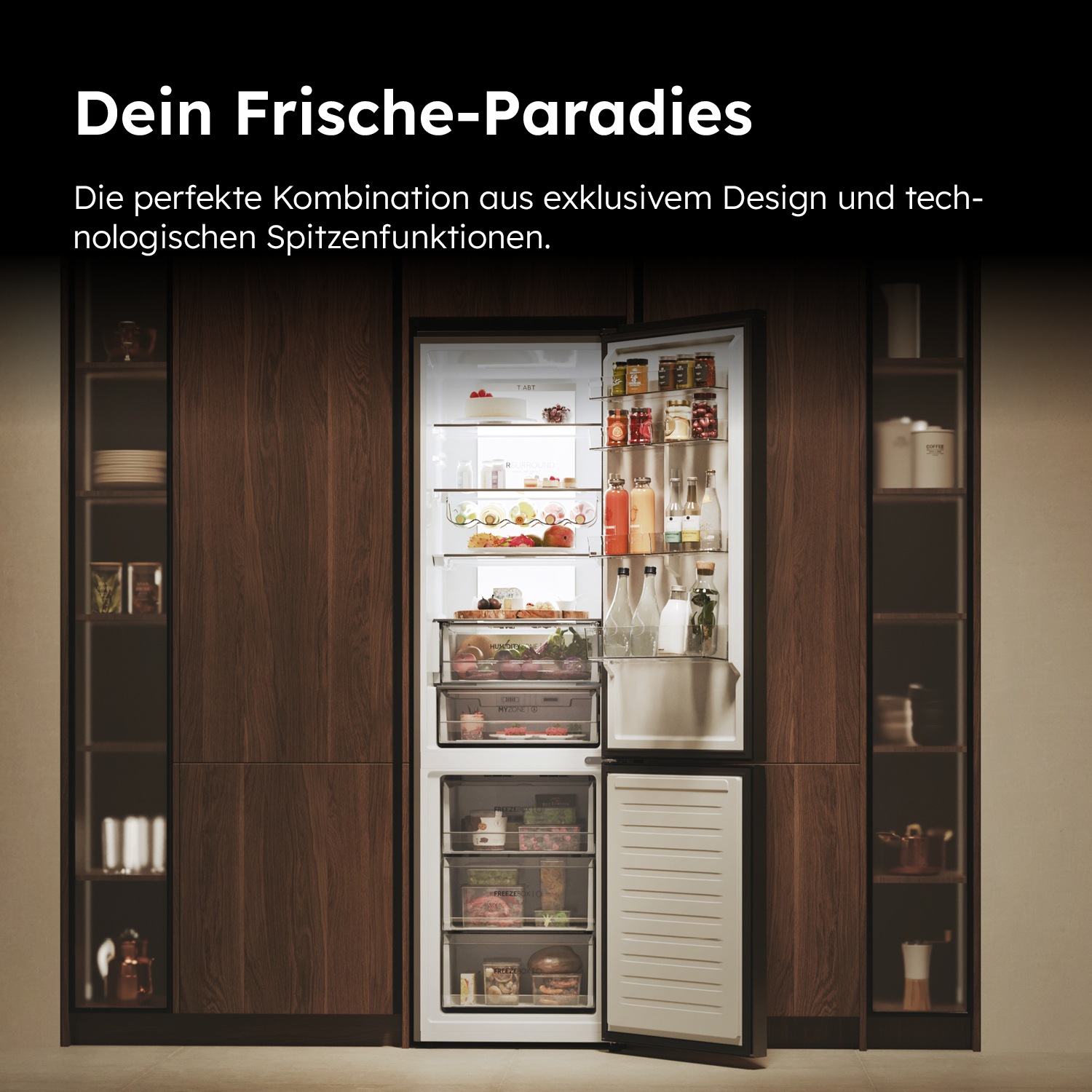 Haier Kühl-/Gefrierkombination 2D 60 Series 7 »HDPW7620AANPK«, Absolut effizient: Nur 92 kWh jährlicher Energieverbrauch