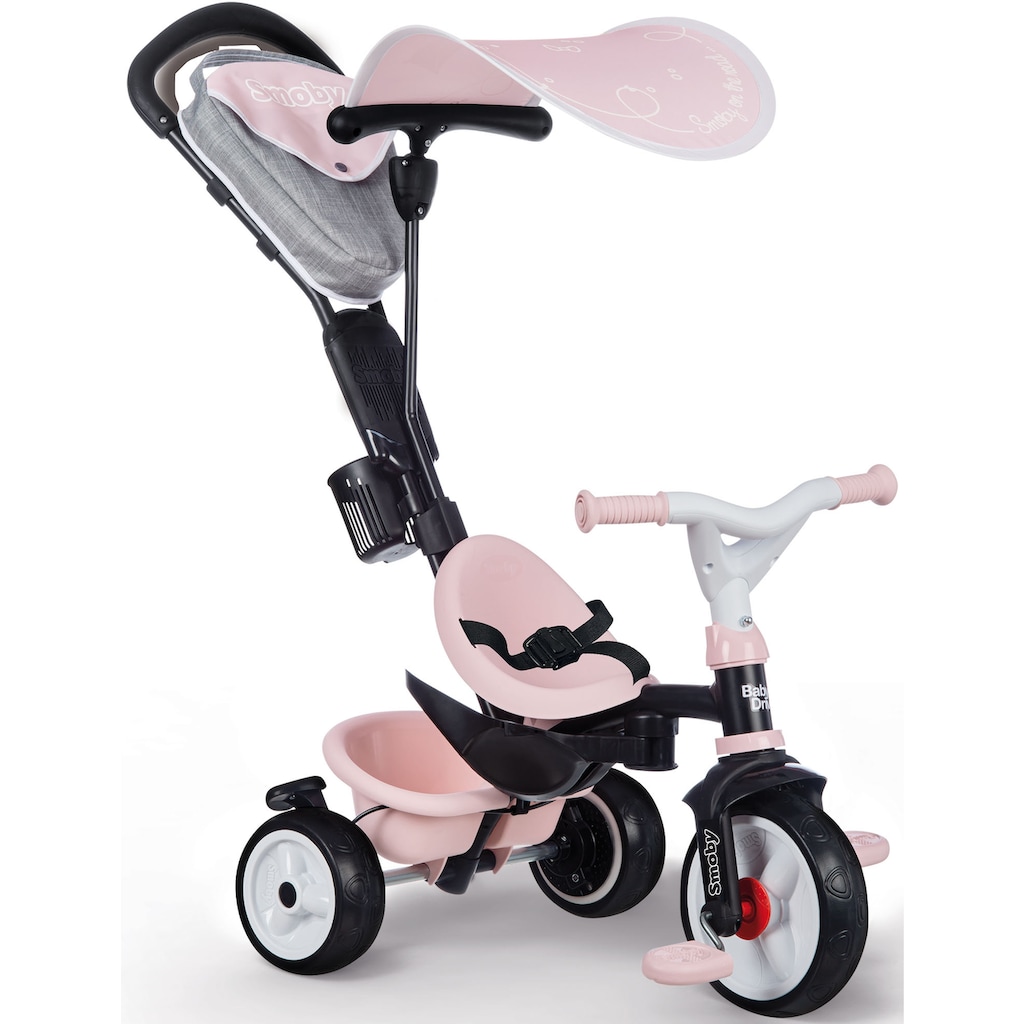 Smoby Dreirad »Baby Driver Plus, rosa«, Made in Europe