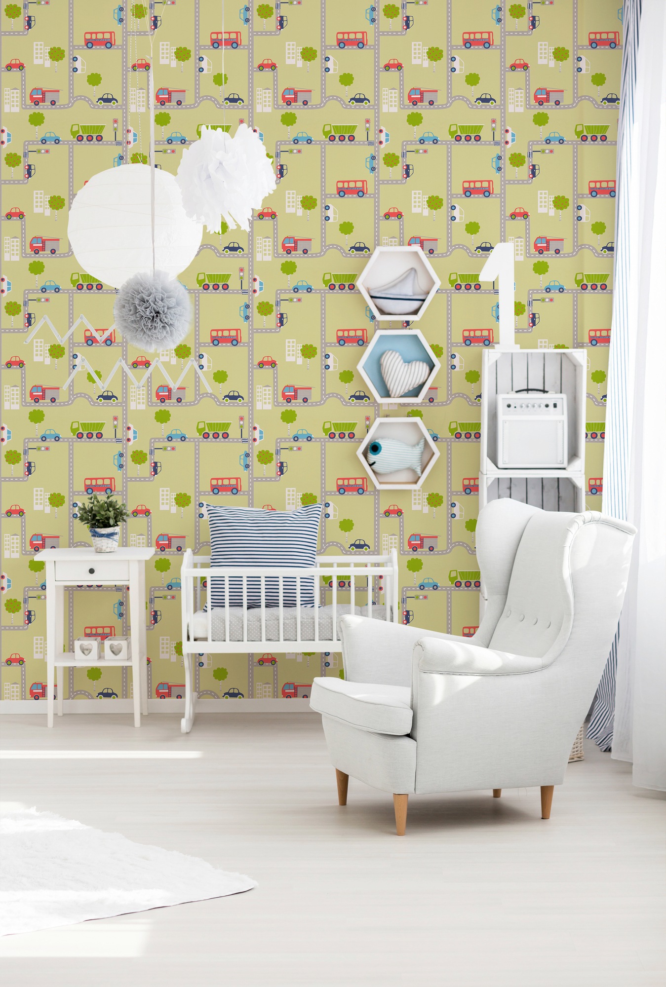 A.S. Création Papiertapete »Boys & Girls 6 Traffic«, Motiv, Tapete Kinderzimmer Bunt