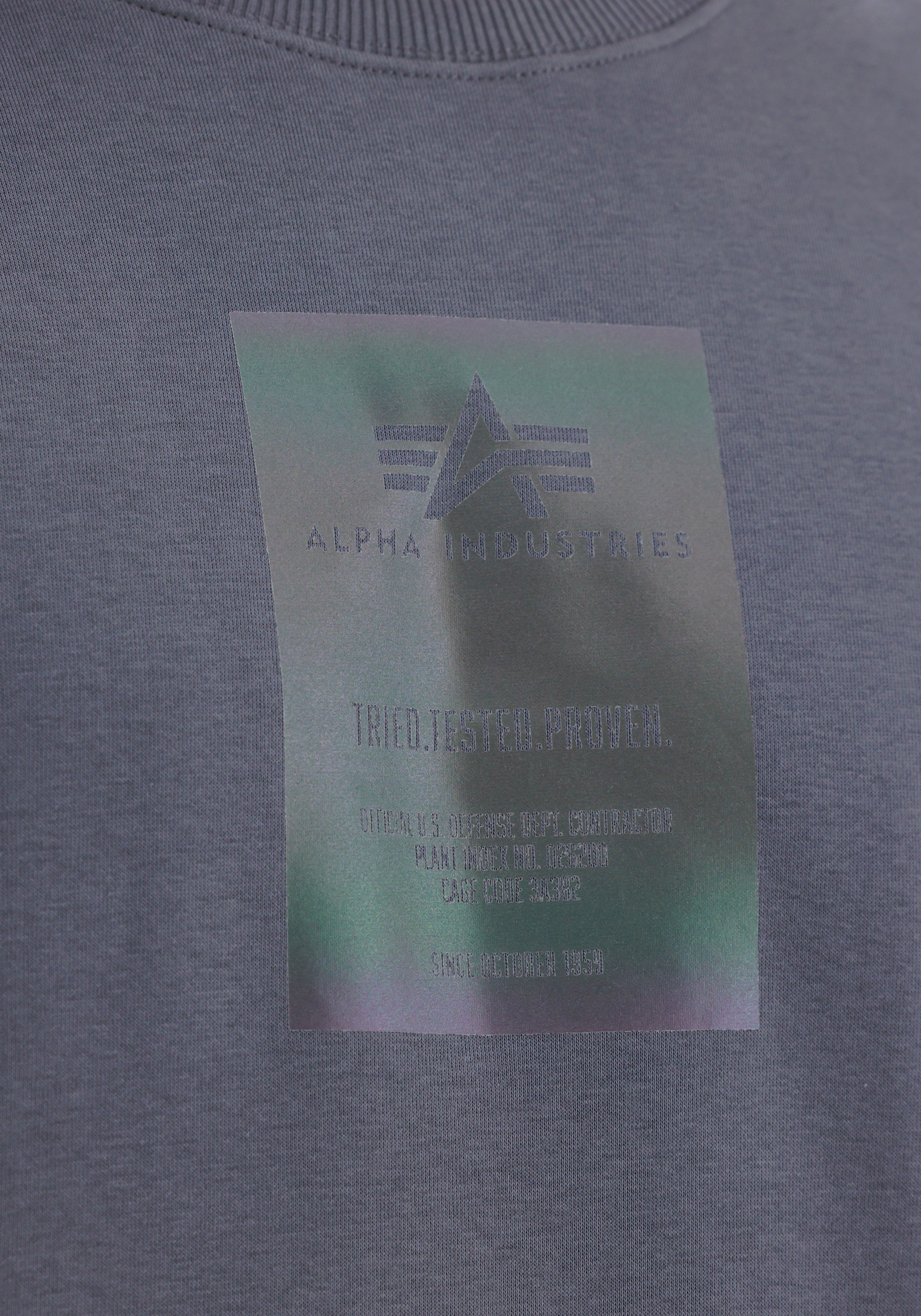 Alpha Industries Sweater »Alpha Industries Men - Sweatshirts Rainbow Refl. Label Sweater«