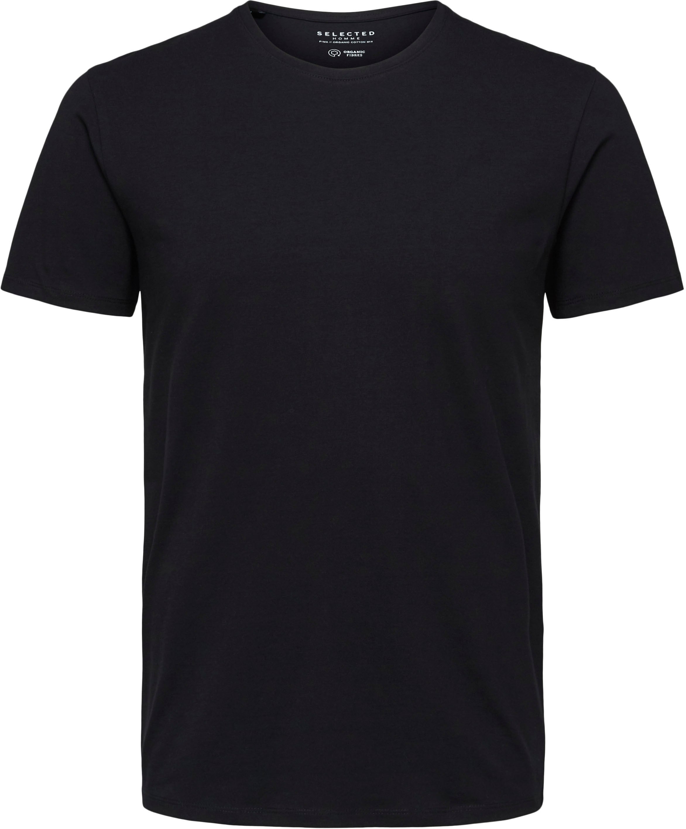 SELECTED HOMME Rundhalsshirt »SLHNEWPIMA SS O-NECK TEE NOOS«