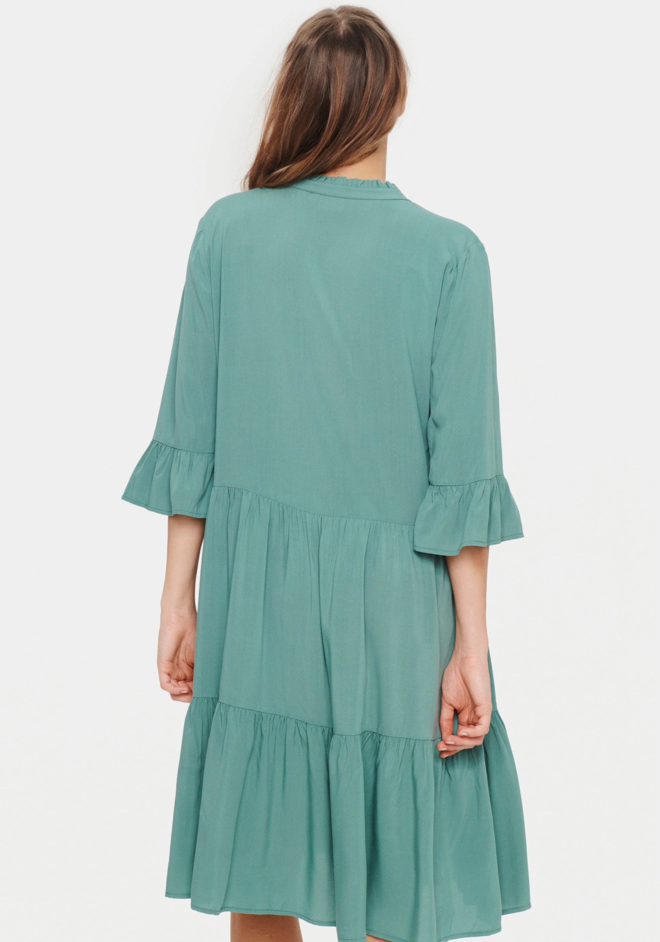 Saint Tropez Sommerkleid »EdaSZ Dress«, mit Volant und 3/4 Ärmel online  bestellen
