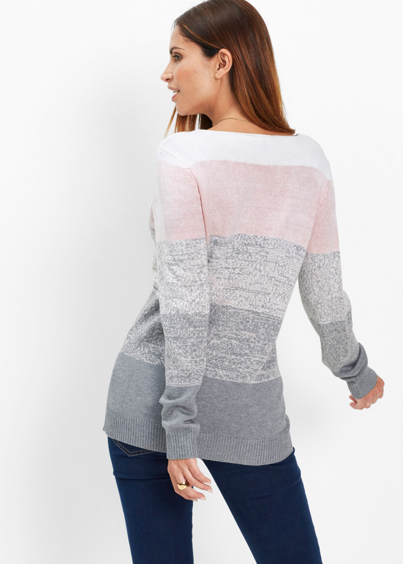 bonprix Longpullover »Long-Pullover mit Cashmere-Anteil« Long-Pullover mit Cashmere-Anteil