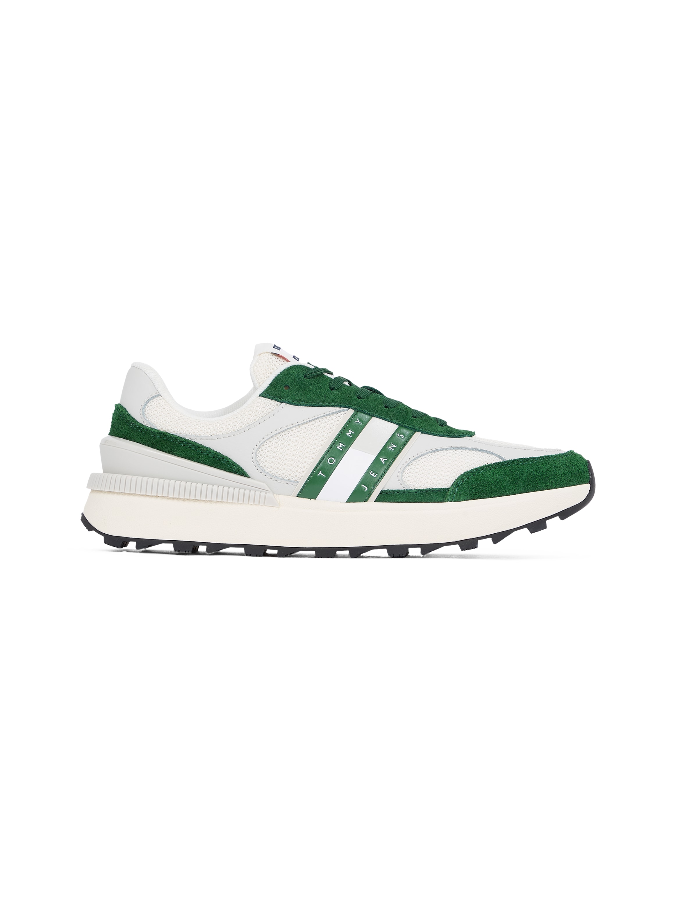 Tommy Jeans Sneaker »TJM TECHNICAL RUNNER ESS«, Freizeitschuh, Halbschuh, Schnürschuh mit gepolstertem Schaftrand
