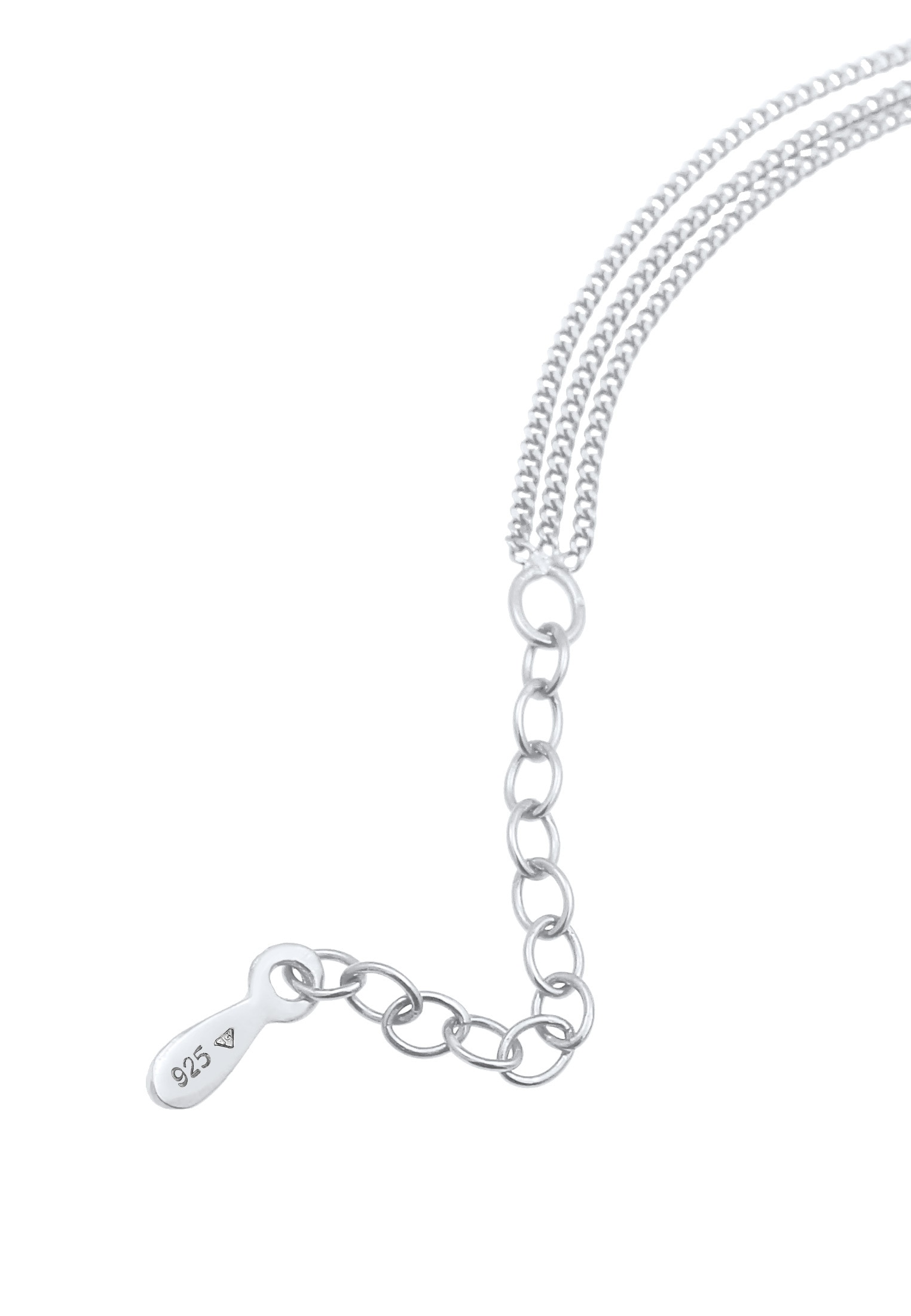 Elli Collier »Choker 3-reihig Kristalle 925 Sterling Silber«