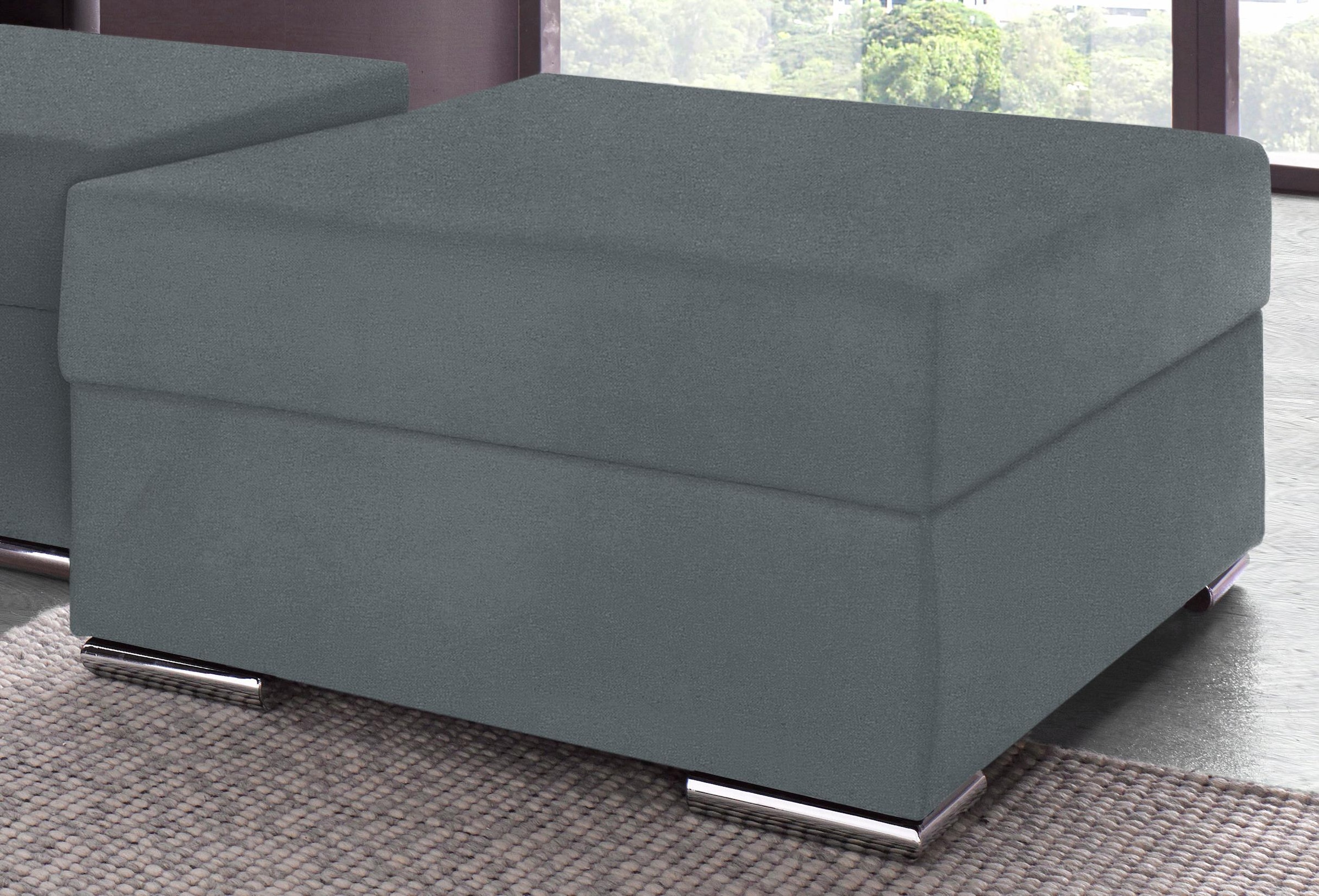 COLLECTION AB Hocker »John«, Frei im Raum stellbar, wahlweise mit Federkern günstig online kaufen