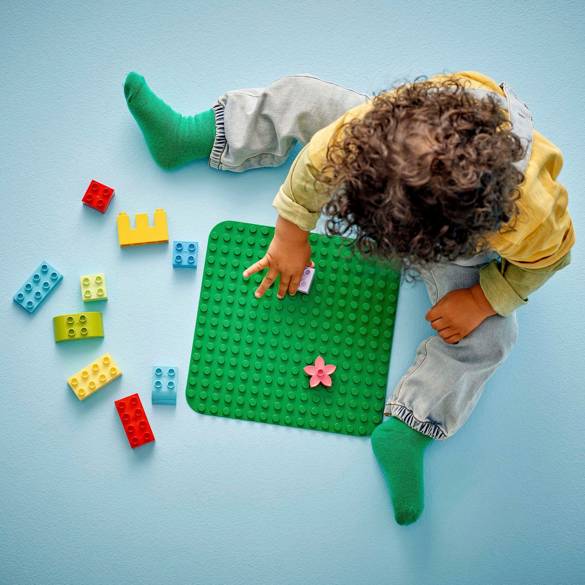 LEGO® Konstruktionsspielsteine »Bauplatte in Grün (10460), LEGO DUPLO Classic«, (1 St.), Made in Europe