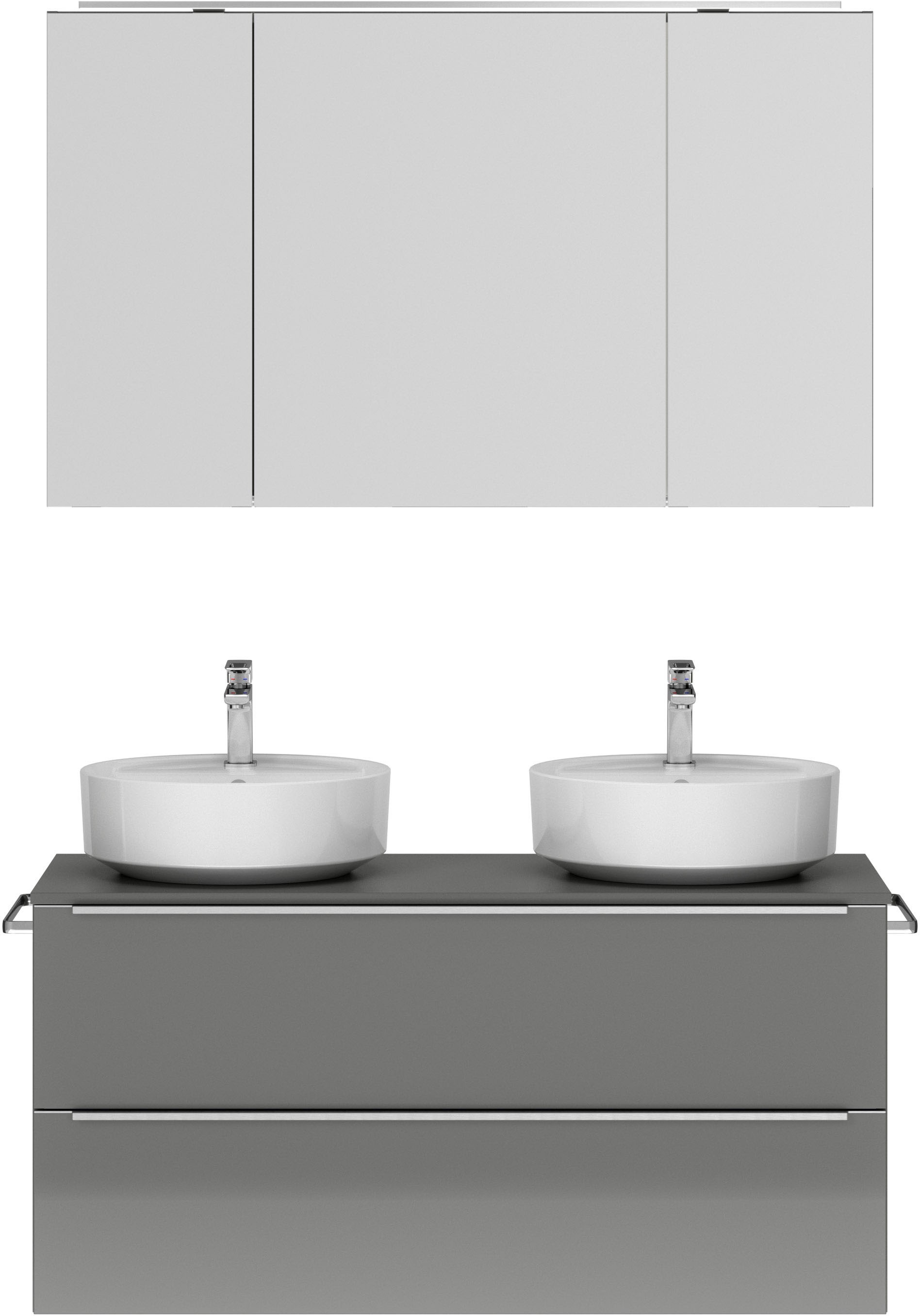 nobilia® Badmöbel-Set »Alvene« vormontiert, mit Soft-Close, 2 Stk. tlg. günstig online kaufen