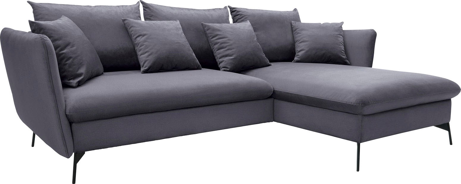 OTTO home Ecksofa »LIVORNO,258 cm, L-Form,« Schlaffunktion u. Bettkasten (1 günstig online kaufen