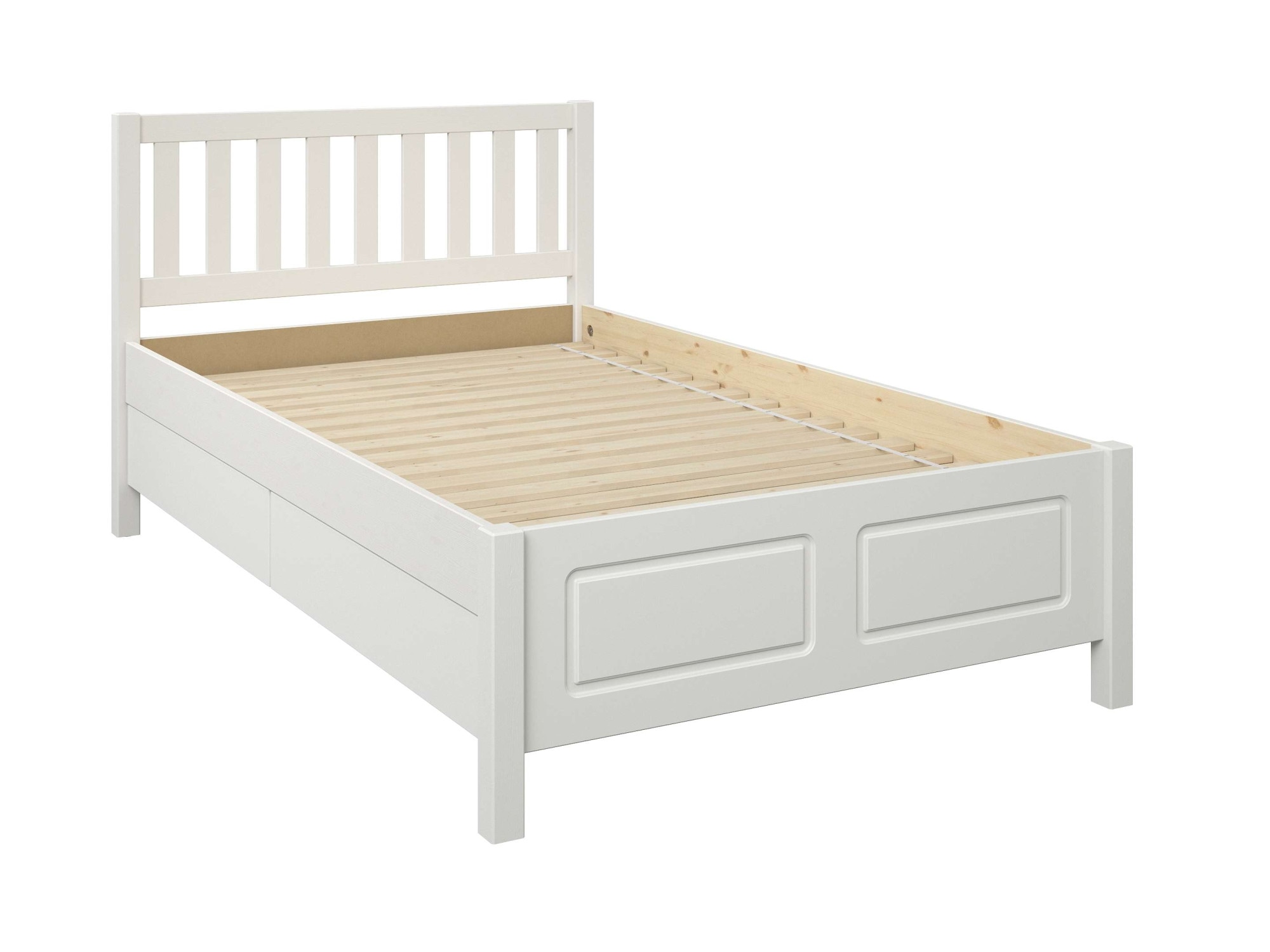 OTTO home Stauraumbett »Synnra, maximaler Stauraum, 4 Schubladen, Made in EU, Landhausstil« FSC® zertifiziert, Kassettenfront, Stauraumlösung und Komfort