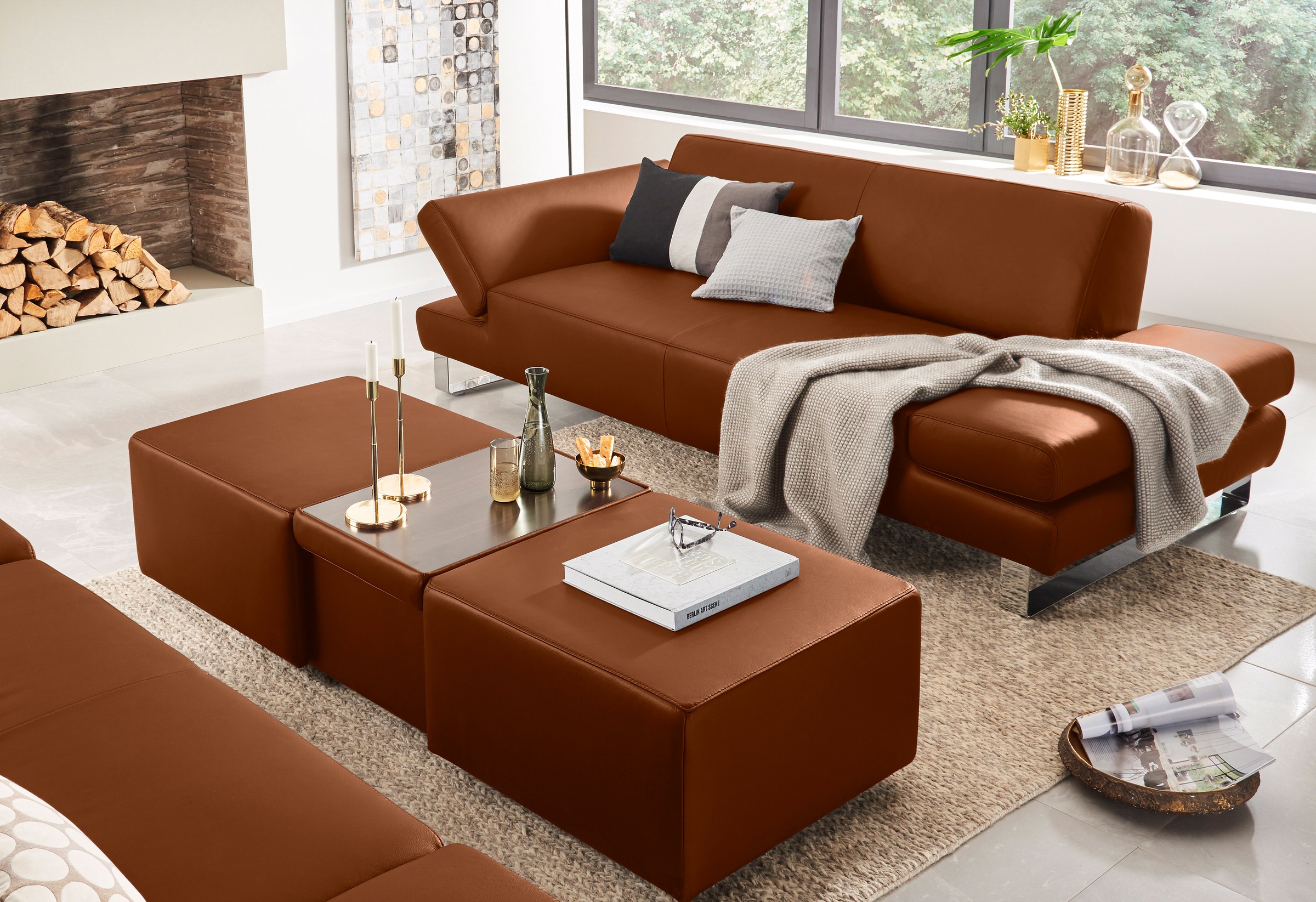 W.SCHILLIG 2-Sitzer »taboo Designsofa mit hohem Sitzkomfort«, mit Normaltiefe, inklusive Armlehnenverstellung