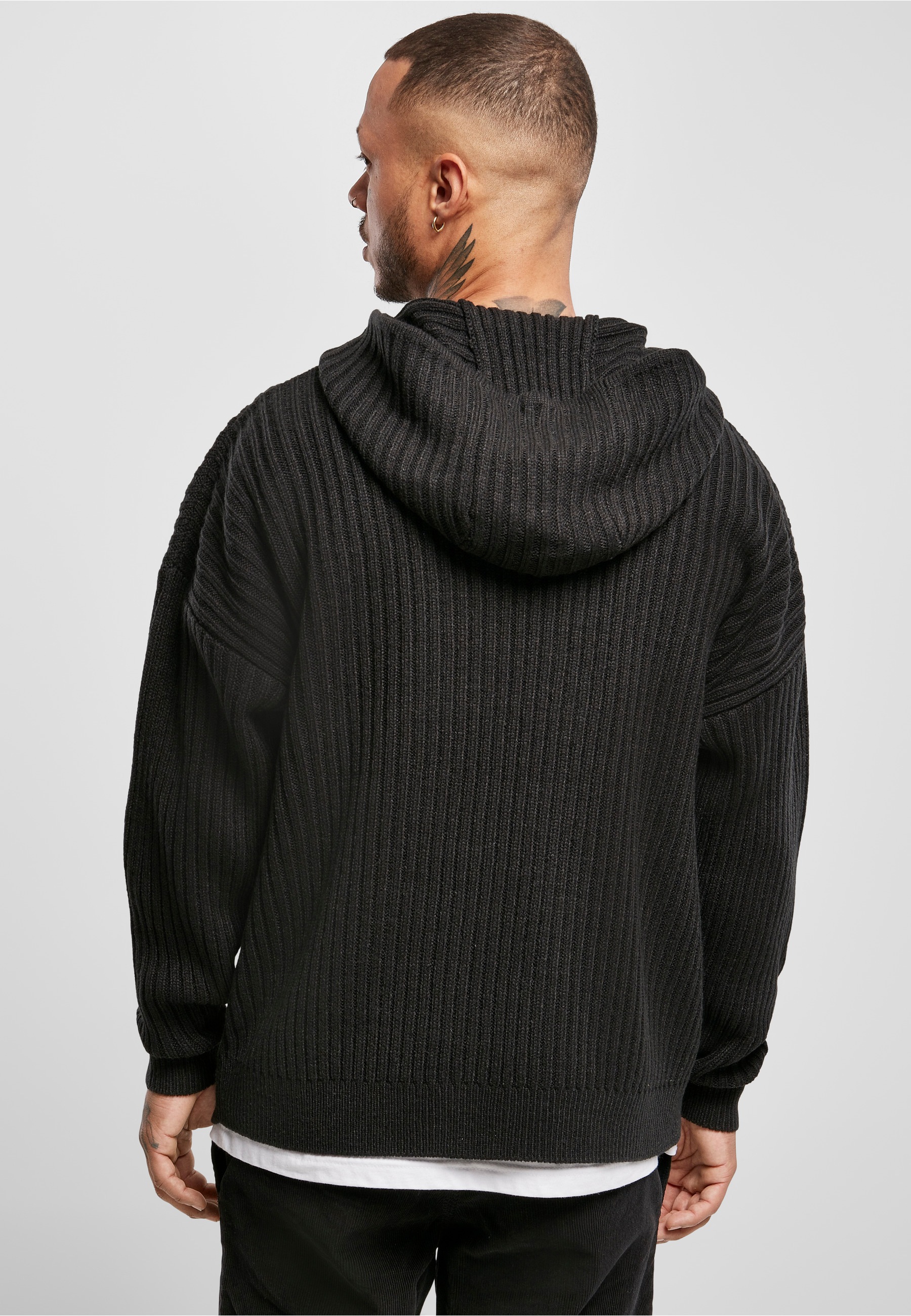 URBAN CLASSICS Kapuzenpullover »Urban Classics Herren Knitted Hoody« 1 Stk.