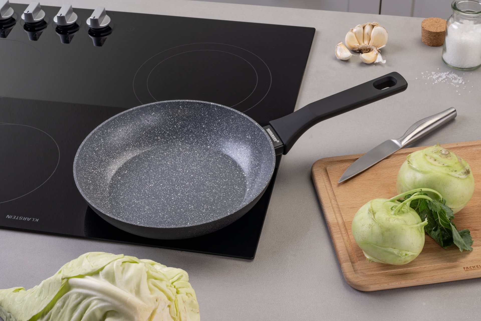 FACKELMANN Bratpfanne »Cosmo«, Aluminium, (Set, 3 tlg.), Bratpfannen-Set Cosmo Ø 20, 24, 28 cm – mit Ceramic-Beschichtung
