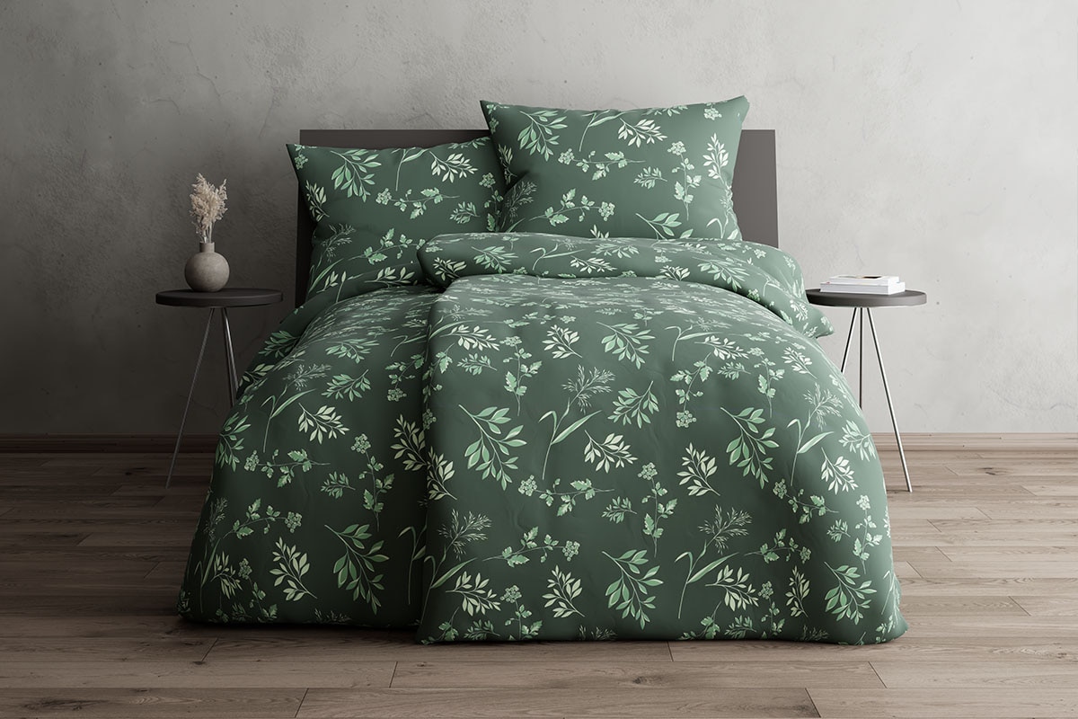 Grund Bettwäsche »Herba Bettwäsche« 2 tlg. tlg. Aus 100% Baumwollsatin gefertigt