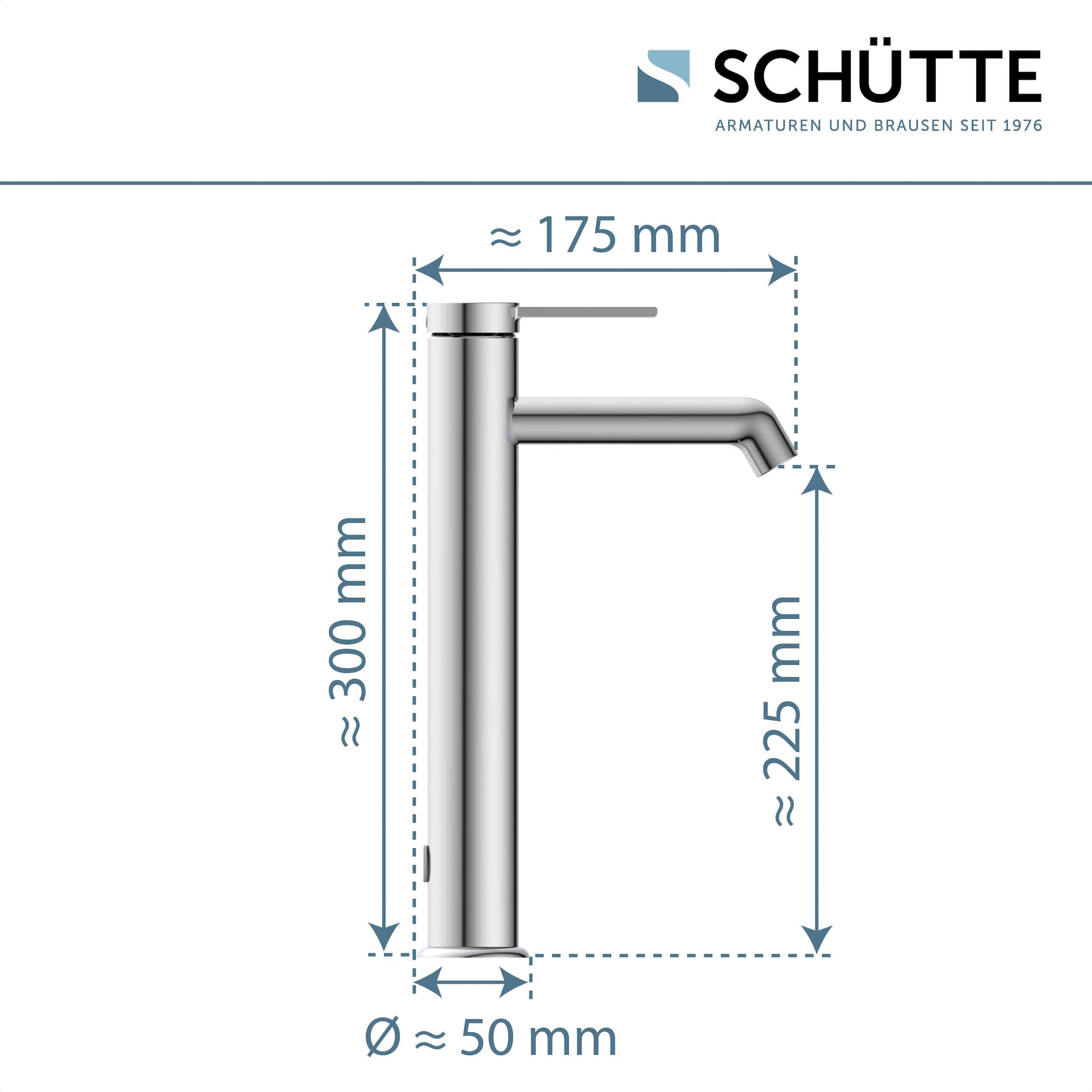 Schütte Waschtischarmatur »LOS ANGELES«, Wasserhahn Bad, energiesparend, Aufsatzwaschbecken