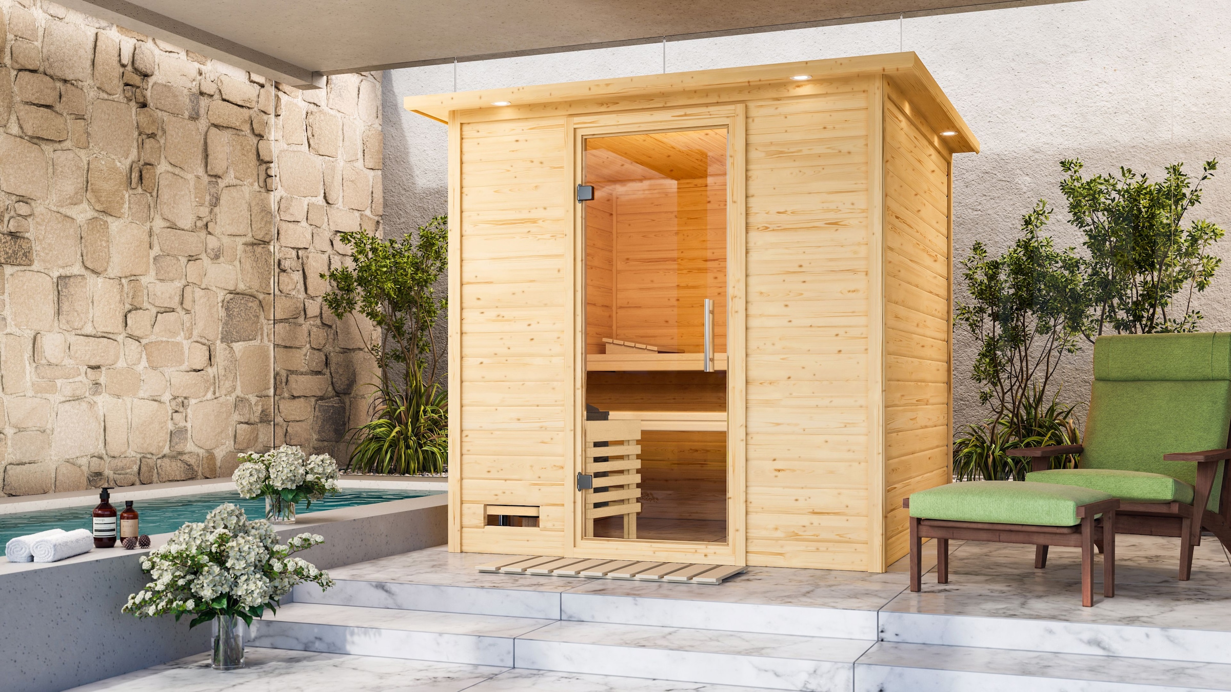 Karibu Sauna »Menja« Set, ohne Ofen günstig online kaufen