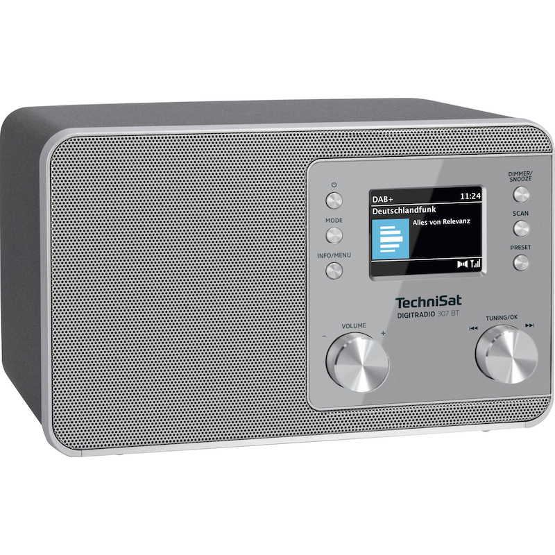 TECHNISAT Radio »DIGITRADIO 307 BT« (Bluetooth Digitalradio (DAB+) UKW mit RDS 5 W) Silber