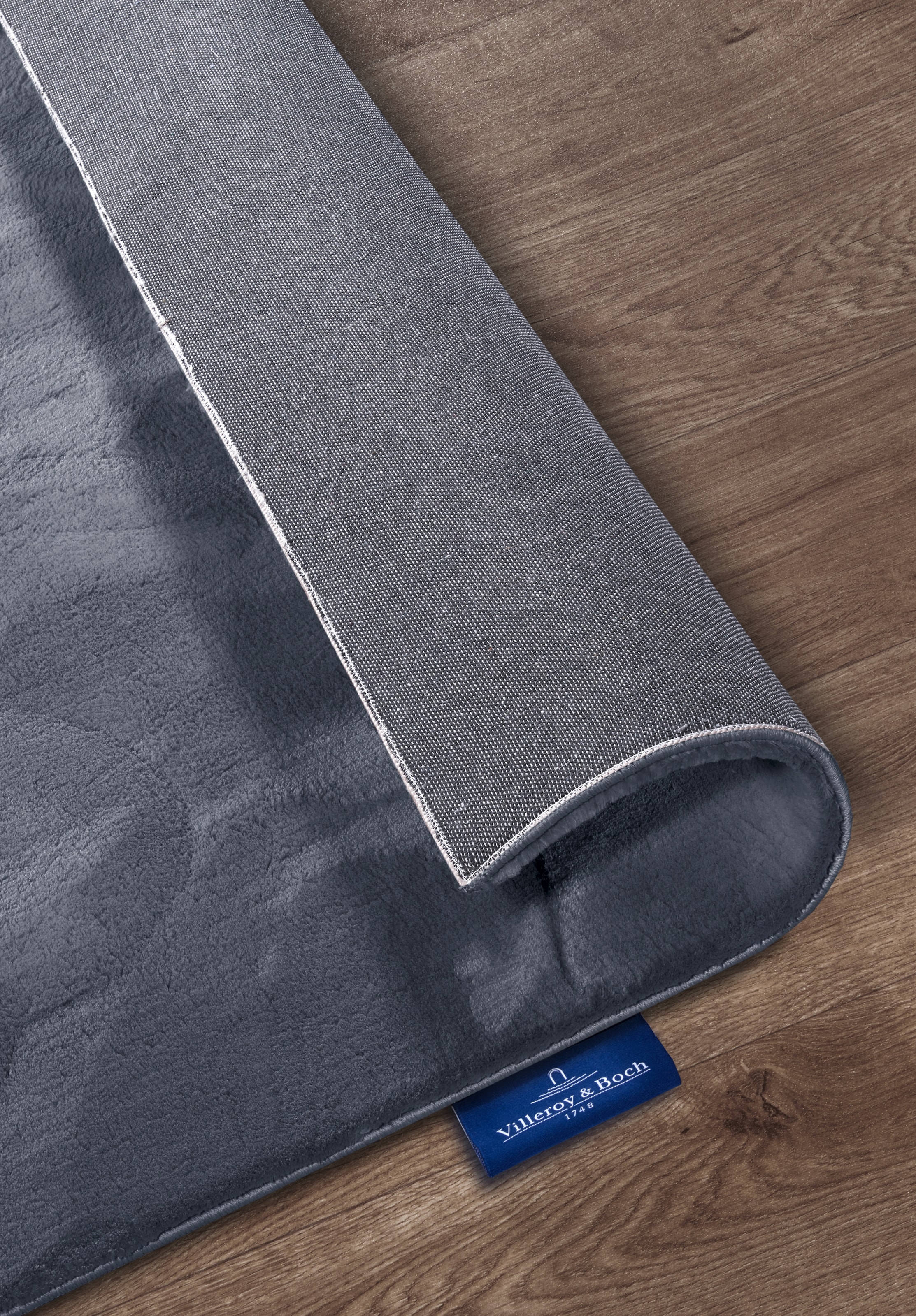 Villeroy & Boch Teppich »Leon«, rechteckig, 15 mm Höhe, Langflor, Shaggy, uni, flauschig weich, glänzend, Kaninchenfell Haptik